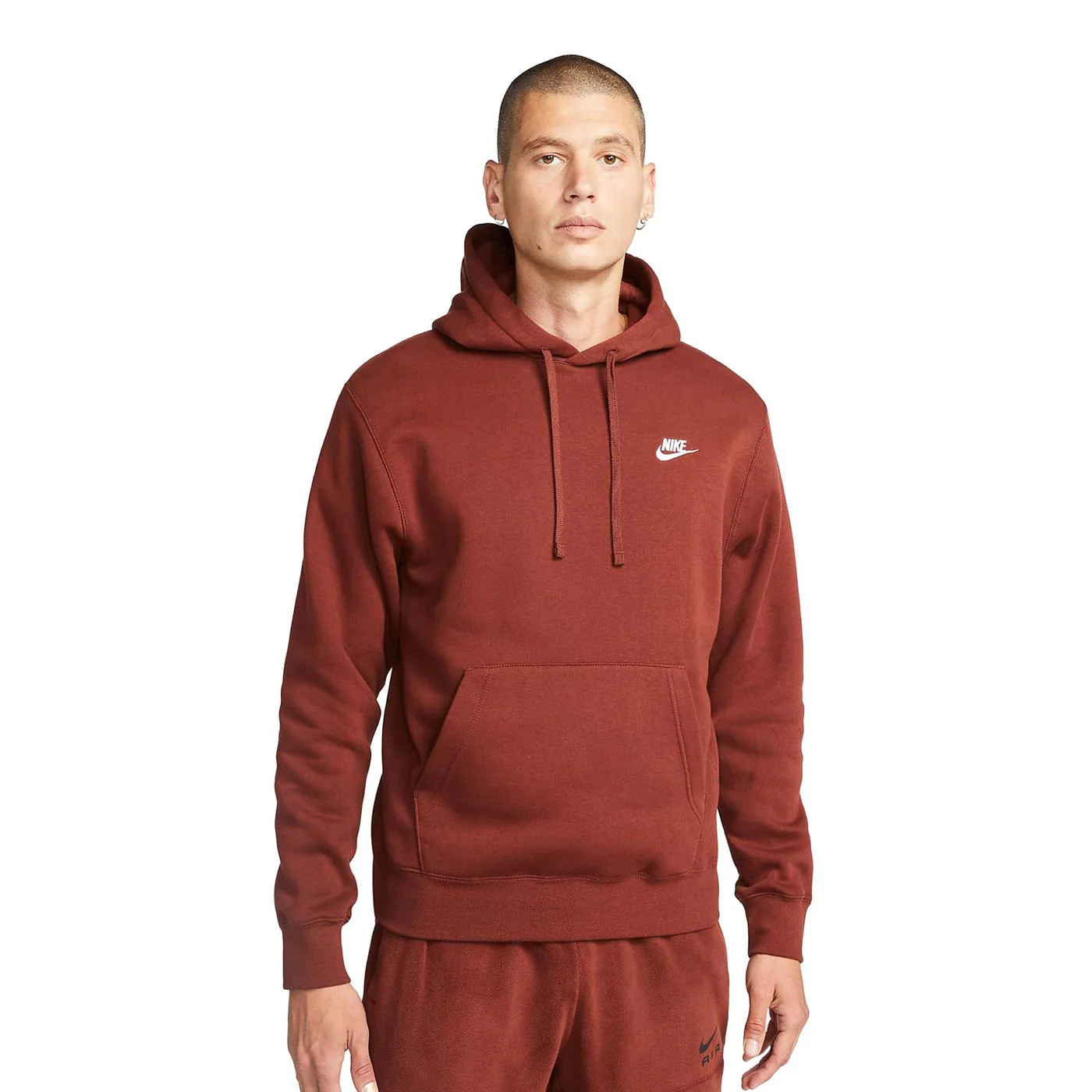 Nike Club Hoodie PO BB Oxen Brown/Oxen Brown-White