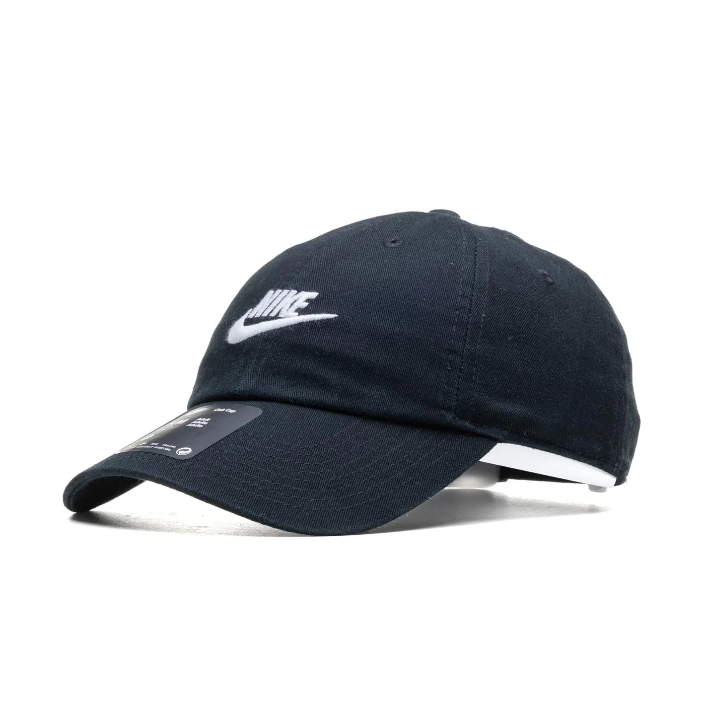 Nike Club Unstructured Futura Wash Cap Black/White - Image 2
