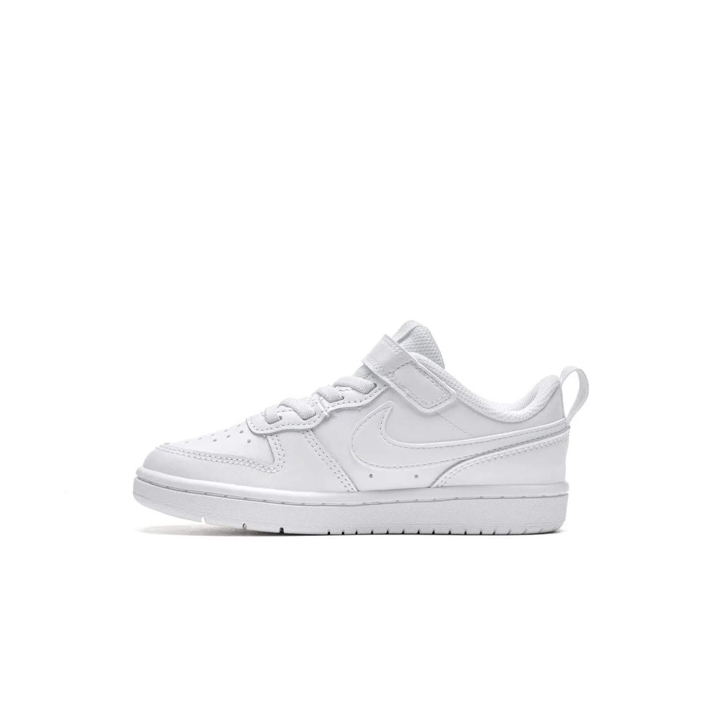Nike Court Borough Low 2 (PS) White/White-White - Image 2