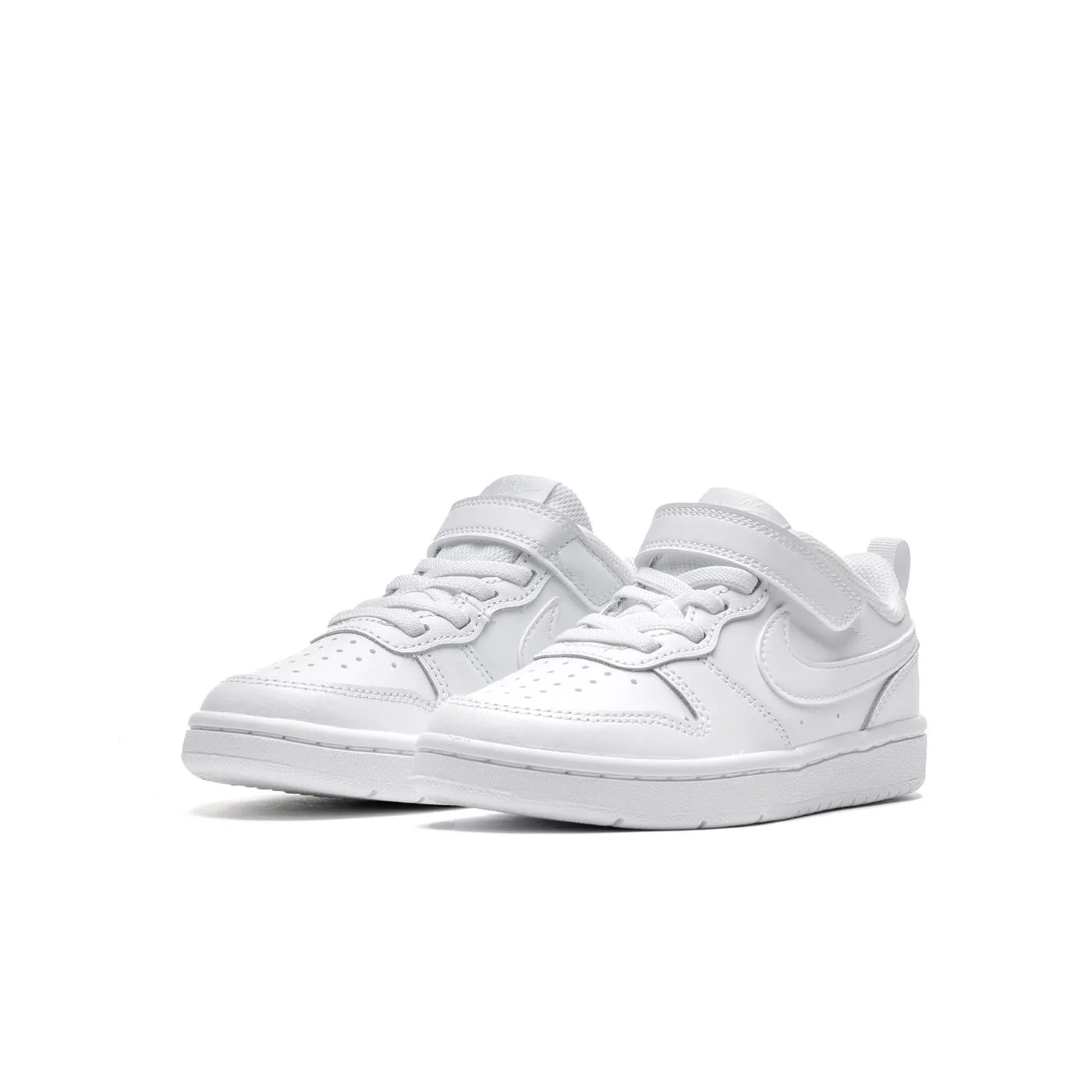 Nike Court Borough Low 2 (PS) White/White-White - Image 3