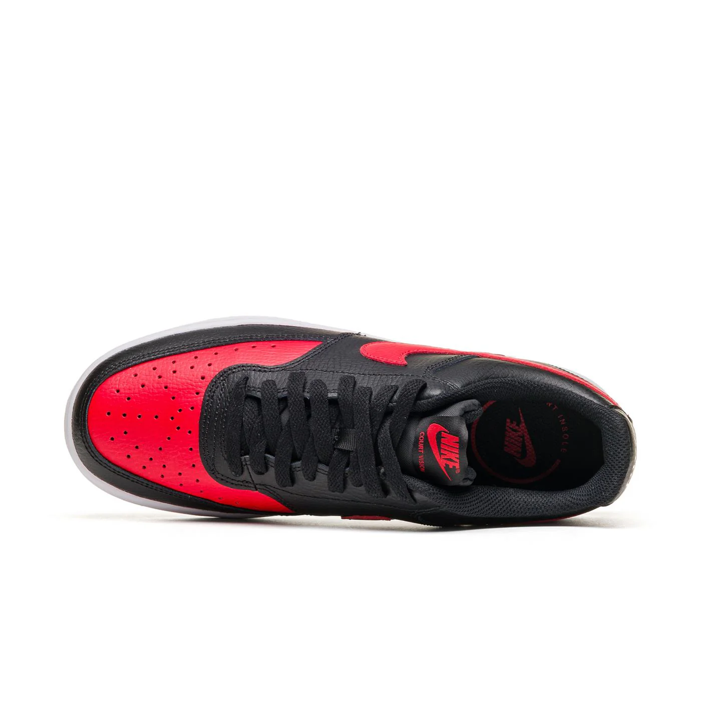 Nike Court Vision Low Black/White-University Red - Image 5