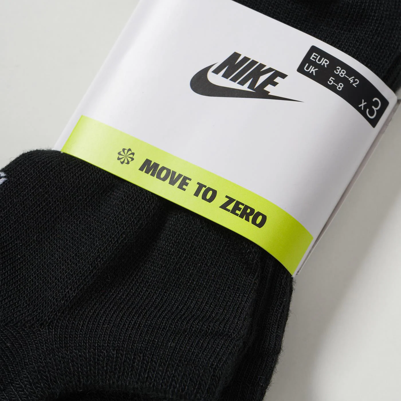 Nike Everyday Essential 3PPK Sock Black/White - Image 3
