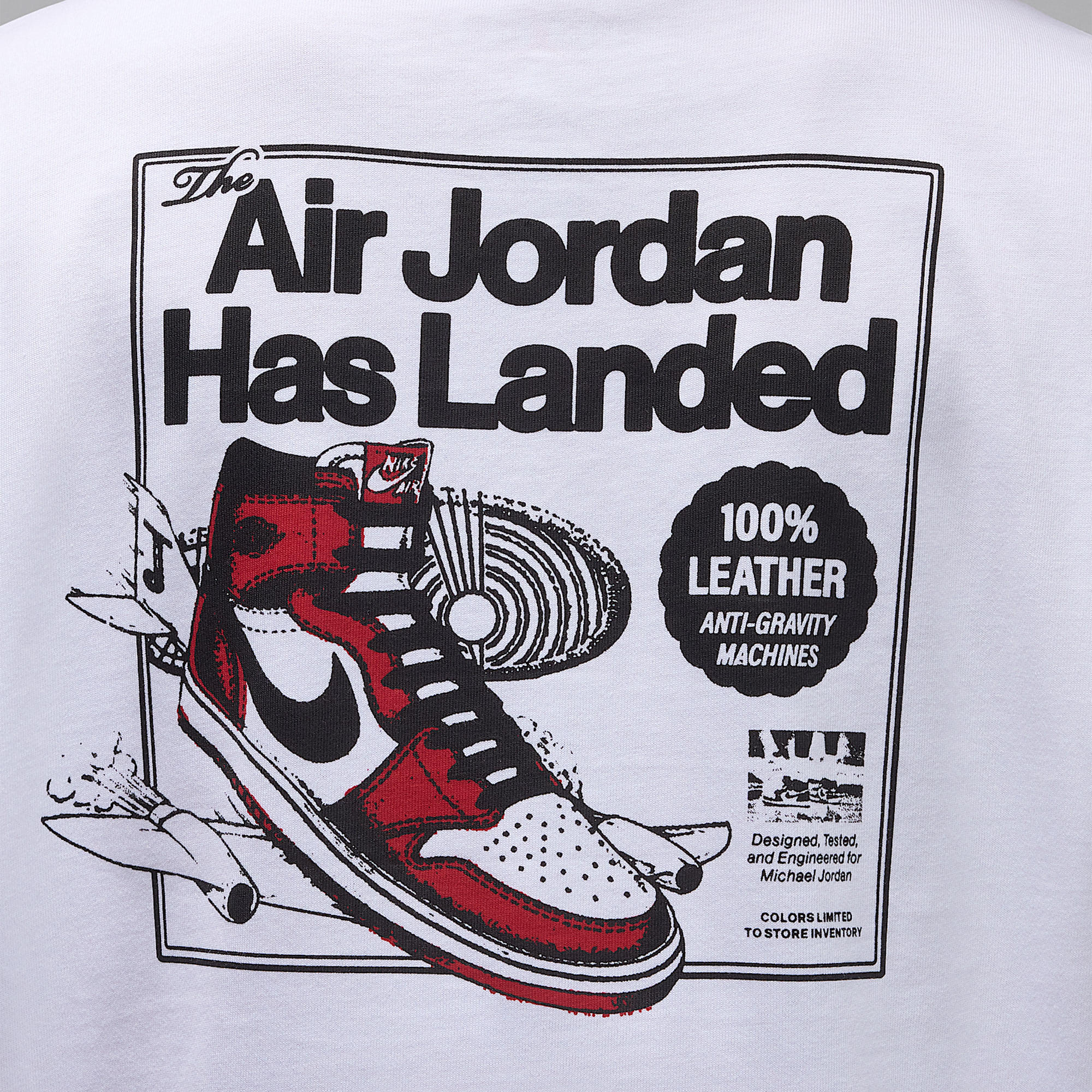 Nike Jordan Boys Air Jordan Has Landed SS Tee White - Image 4