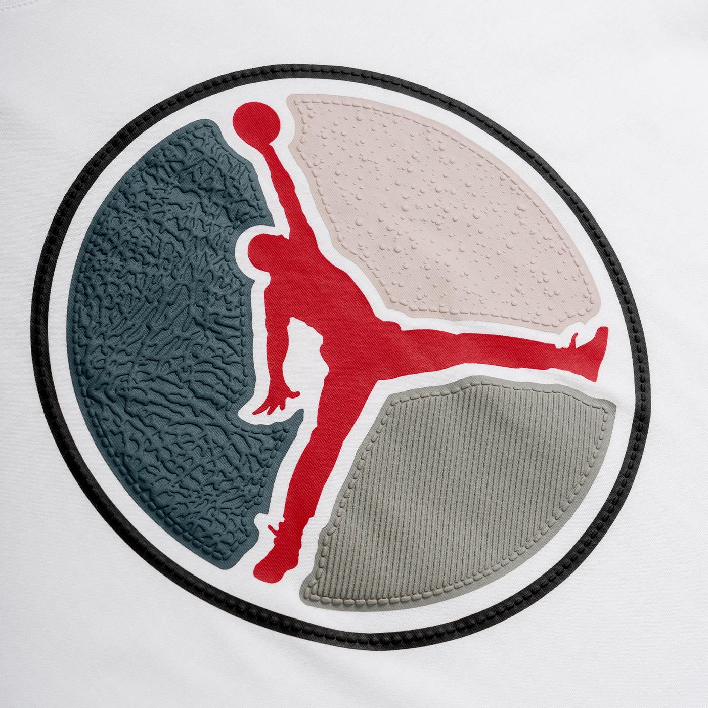 Nike Jordan Boys Air Jordan HBR Ring SS Tee White - Image 2