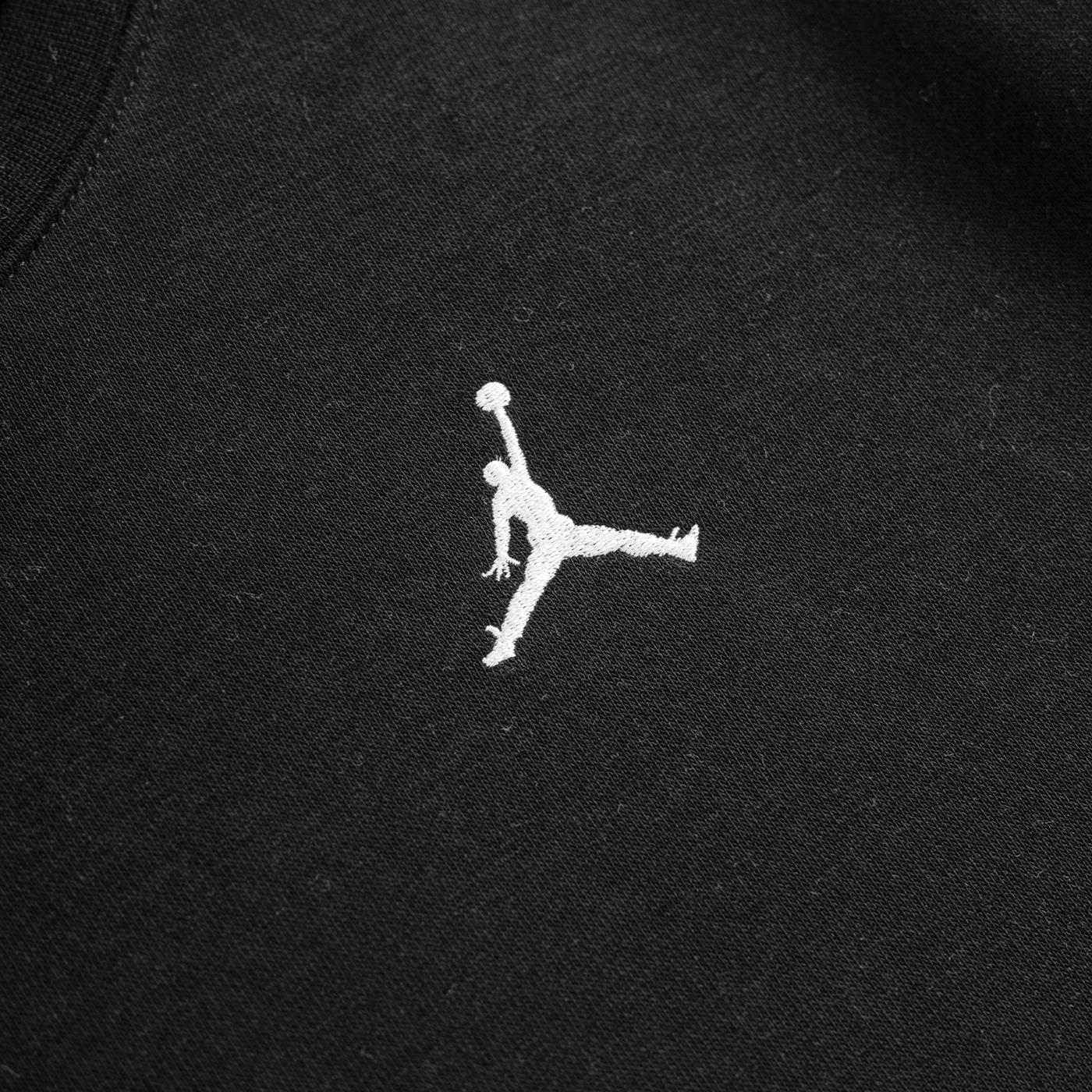 Nike Jordan Boys Brooklyn Fleece Essential Crew Black - Image 2