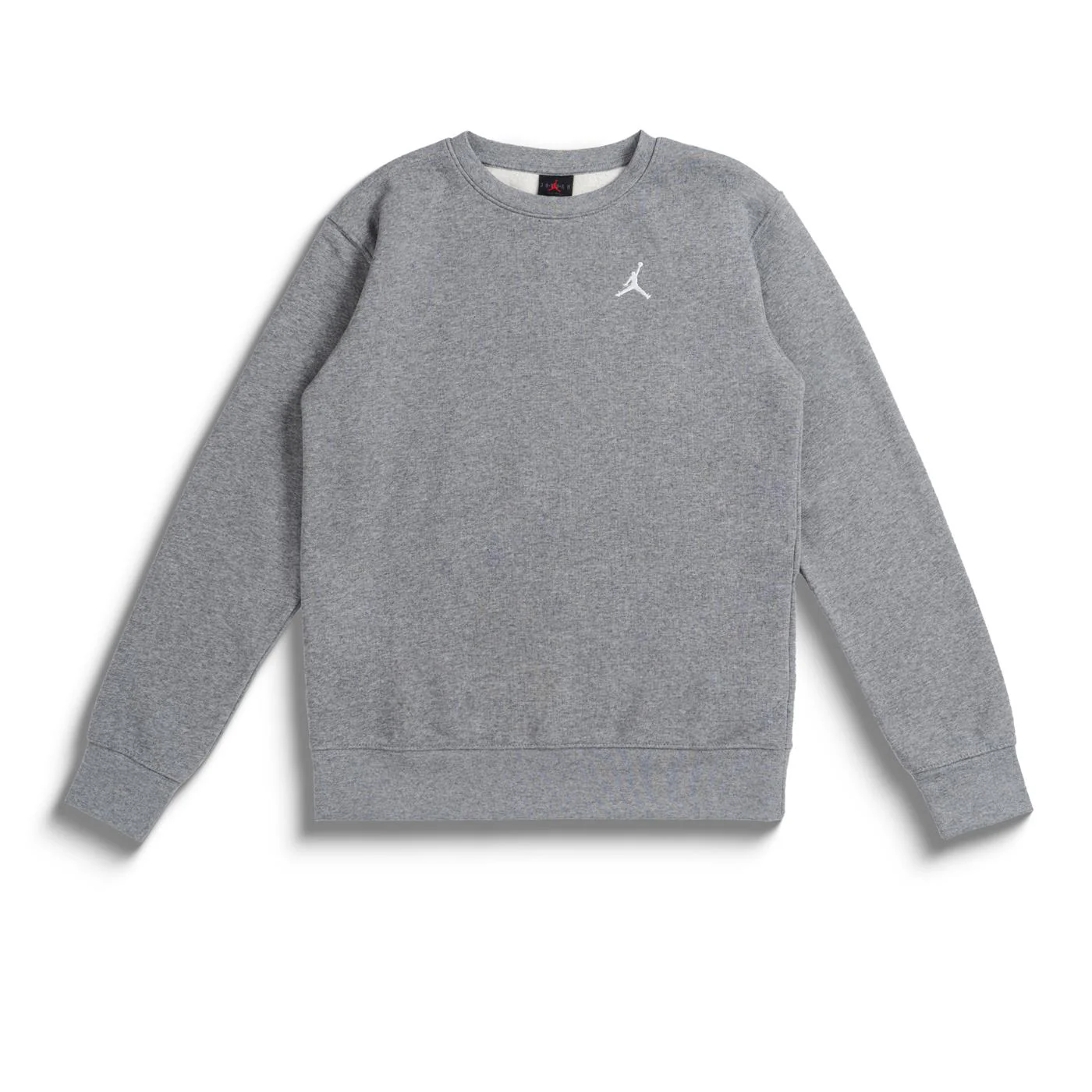 Nike Jordan Boys Brooklyn Fleece Essential Crew Grey Heather
