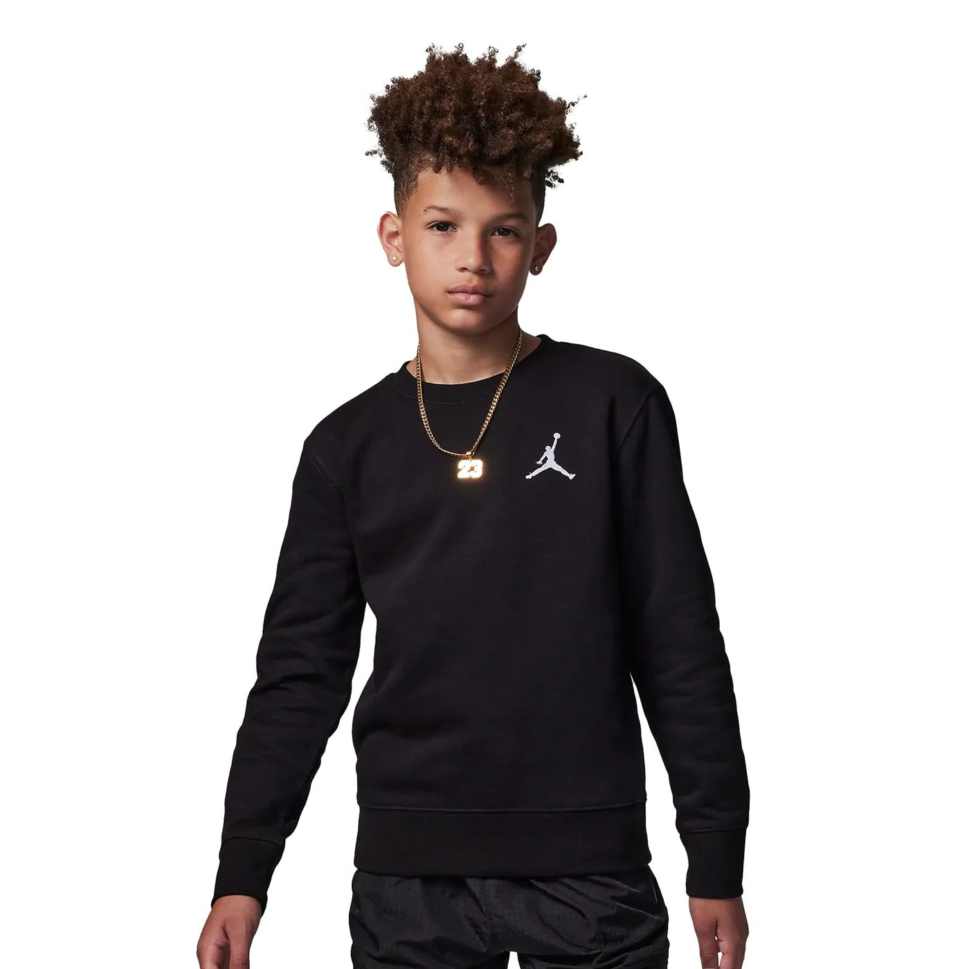 Nike Jordan Boys Essentials Crew Black/White
