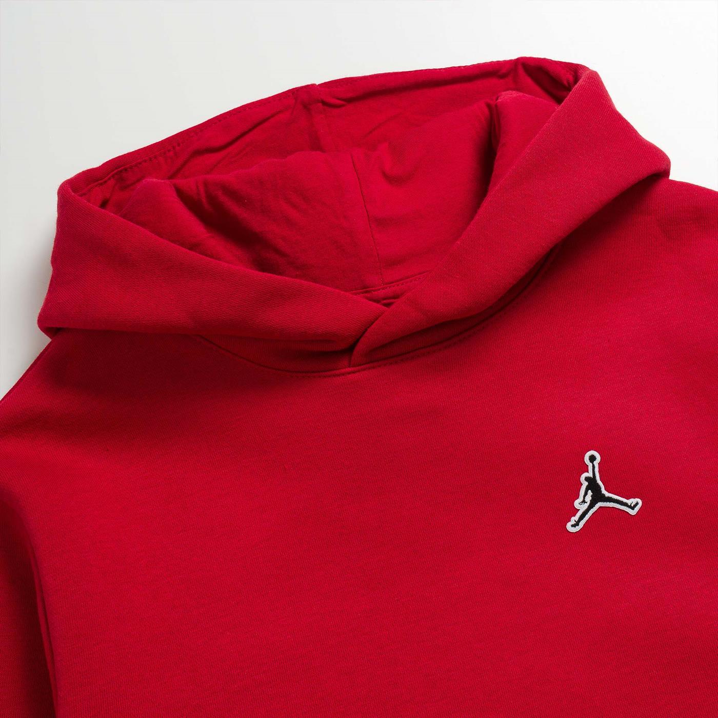 Nike Jordan Boys Essentials PO Hoodie Gym Red/Black-White - Image 3