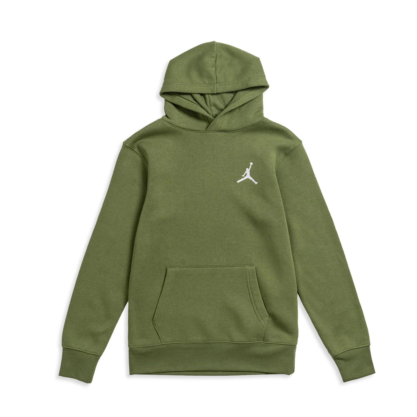 Nike Jordan Boys Essentials PO Hoodie Light Olive/White