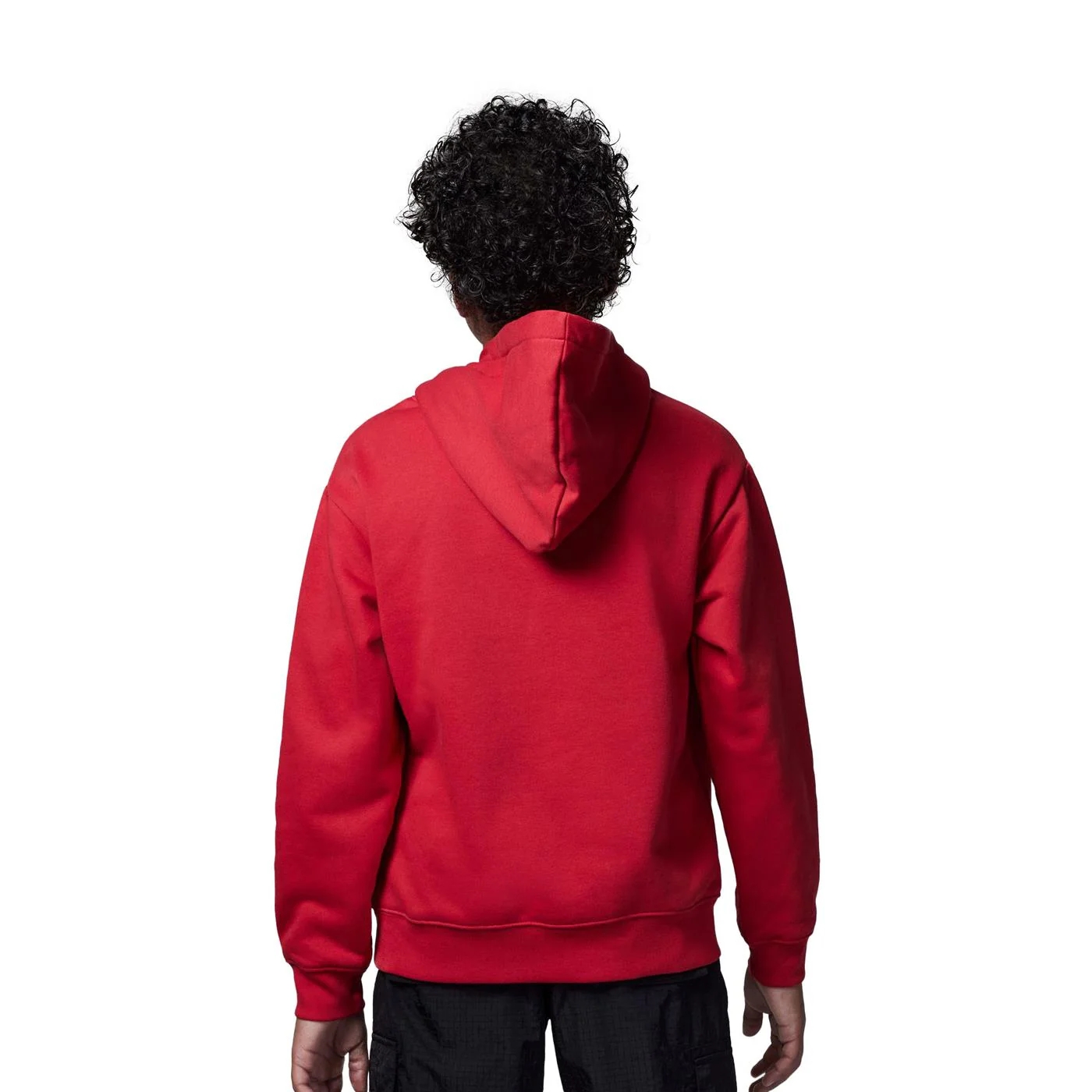 Nike Jordan Boys Hbr Fleece PO Hoodie Gym Red/Black-White - Image 2