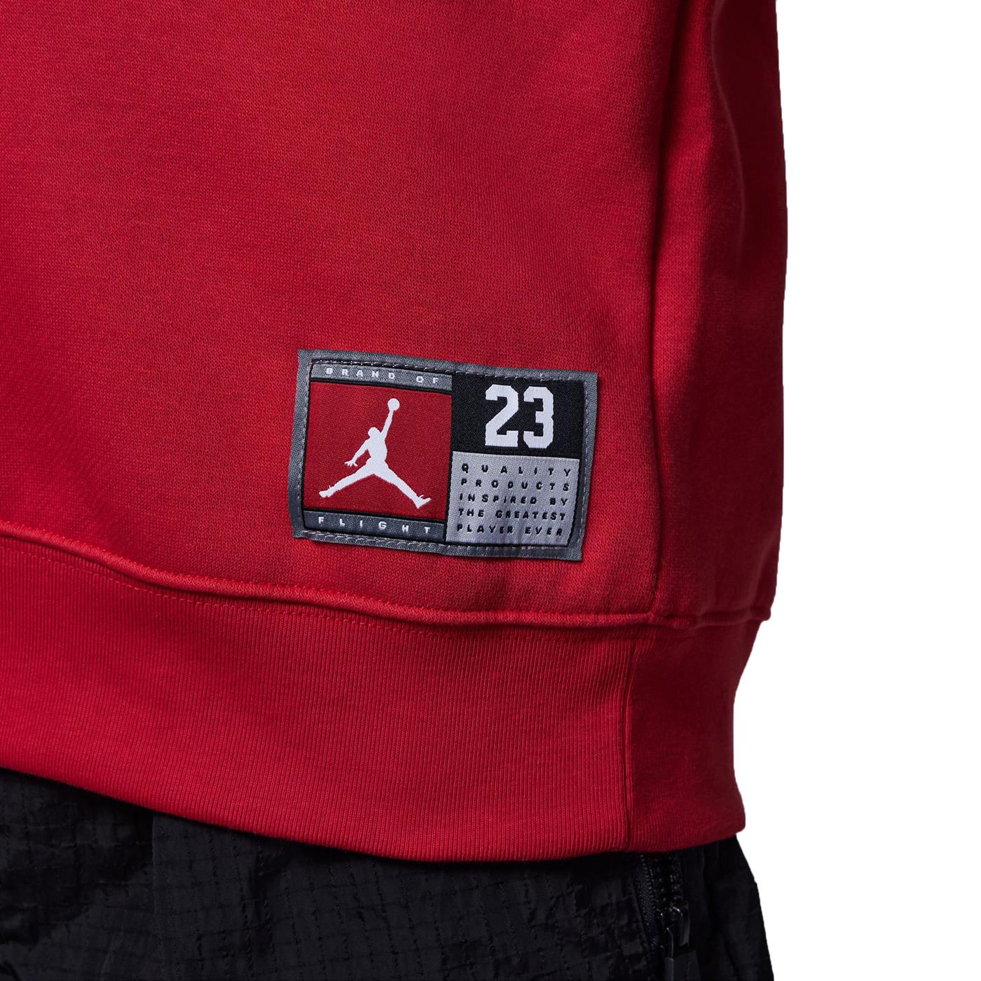 Nike Jordan Boys Hbr Fleece PO Hoodie Gym Red/Black-White - Image 4