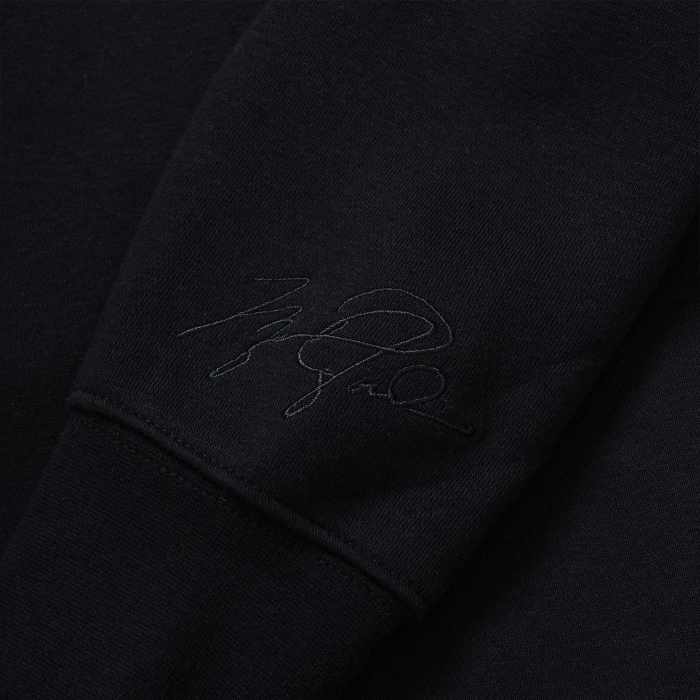 Nike Jordan Boys Jumpman Essentials Crew Sweat Black/Gym Red - Image 3