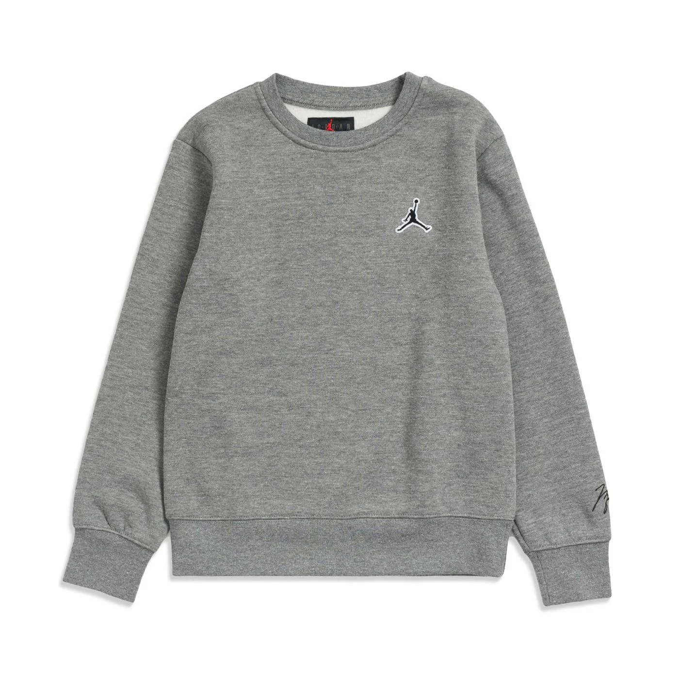 Nike Jordan Boys Jumpman Essentials Crew Sweat Grey Heather
