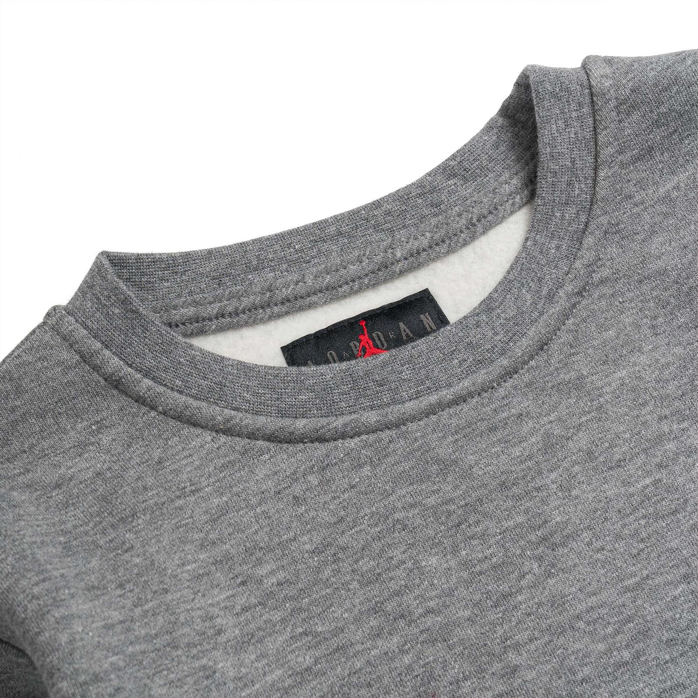 Nike Jordan Boys Jumpman Essentials Crew Sweat Grey Heather - Image 3