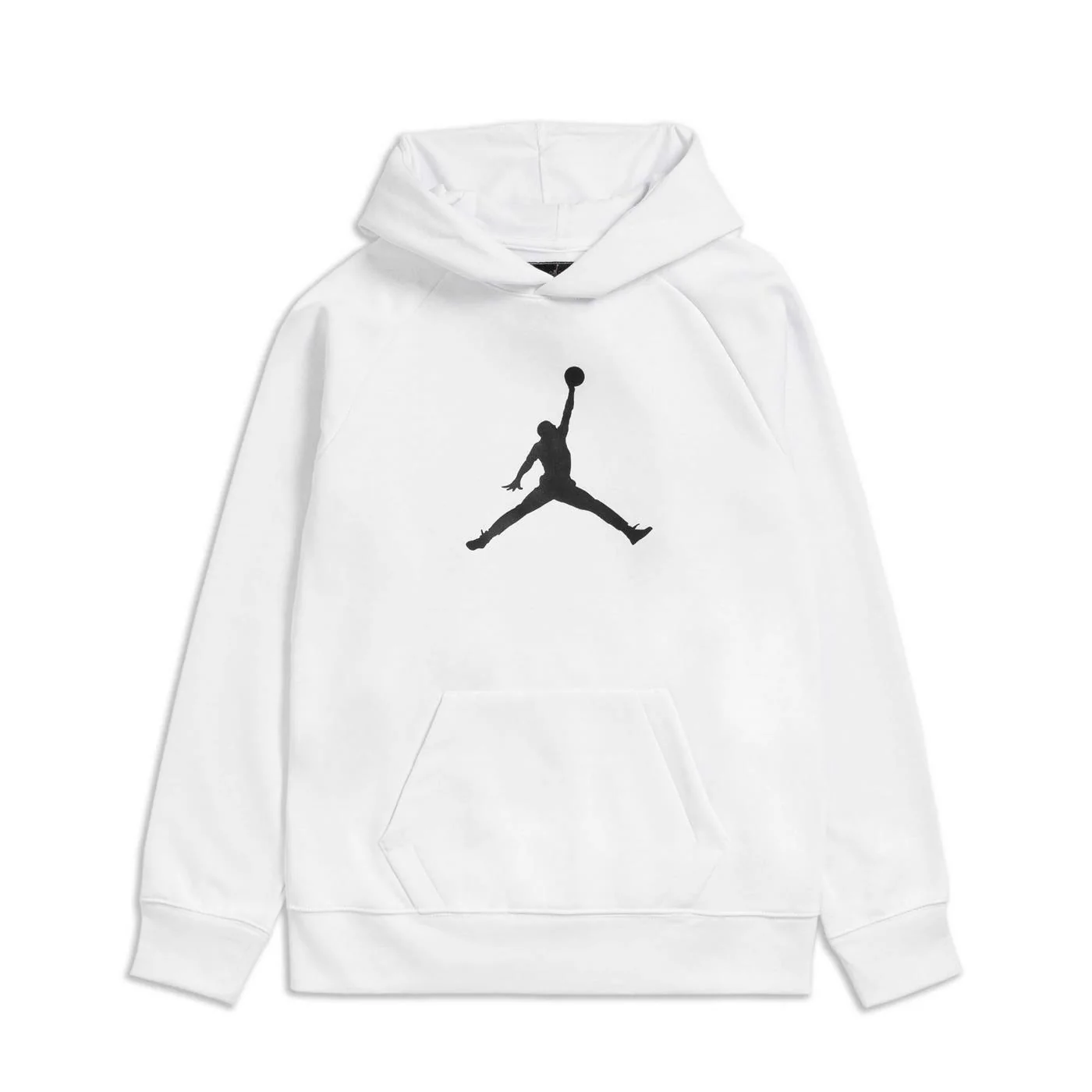 Nike Jordan Boys Jumpman Logo Fleece PO Hoodie White/Black