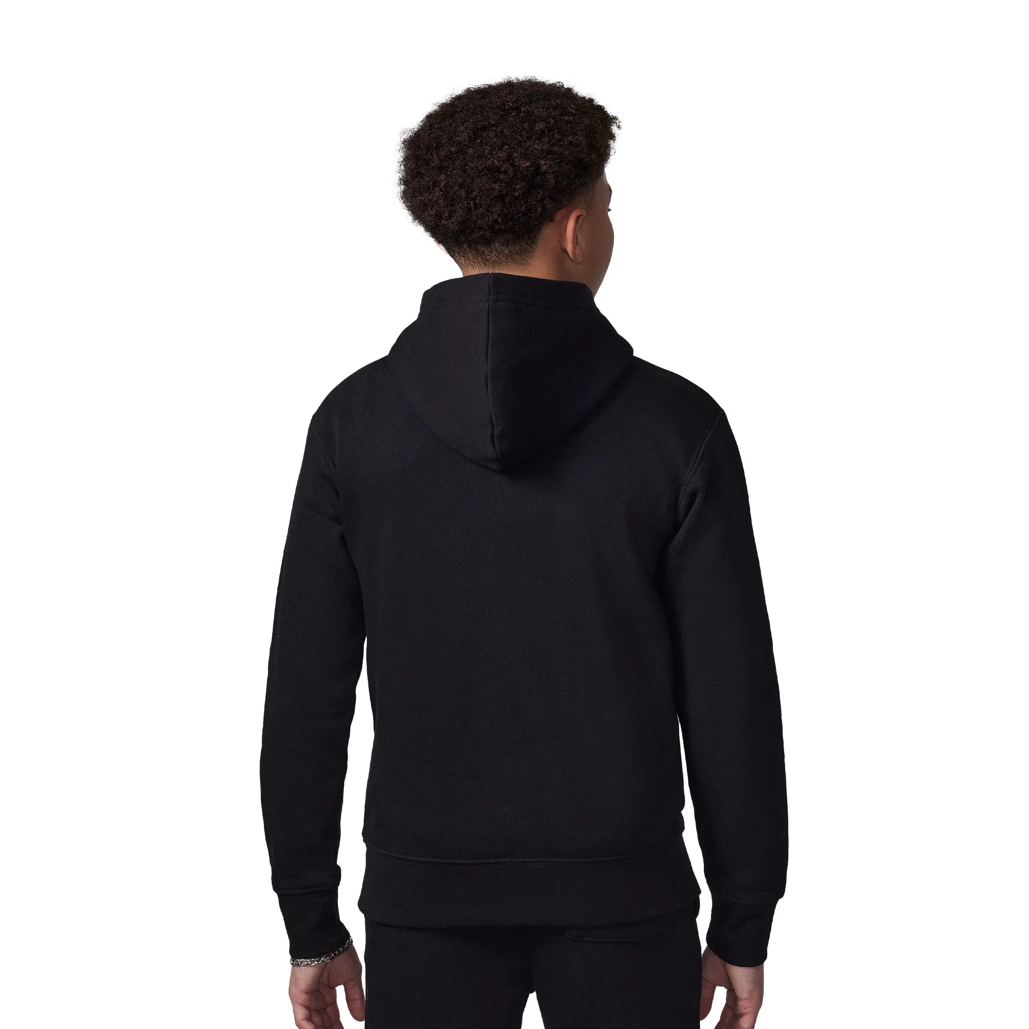 Nike Jordan Boys MJ Baseline PO Hoodie Black - Image 2