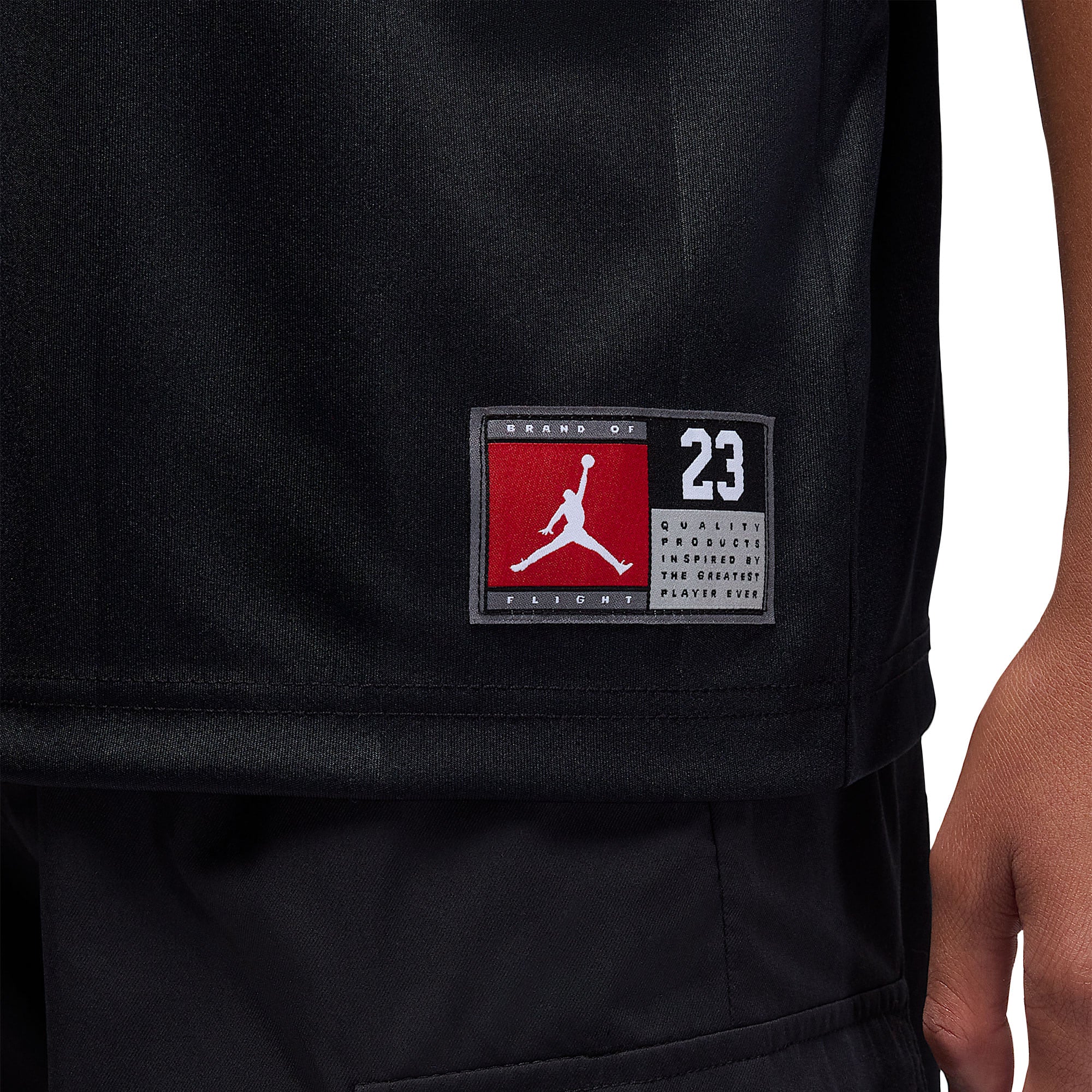 Nike Jordan Boys MJ Sport Jersey Black - Image 4
