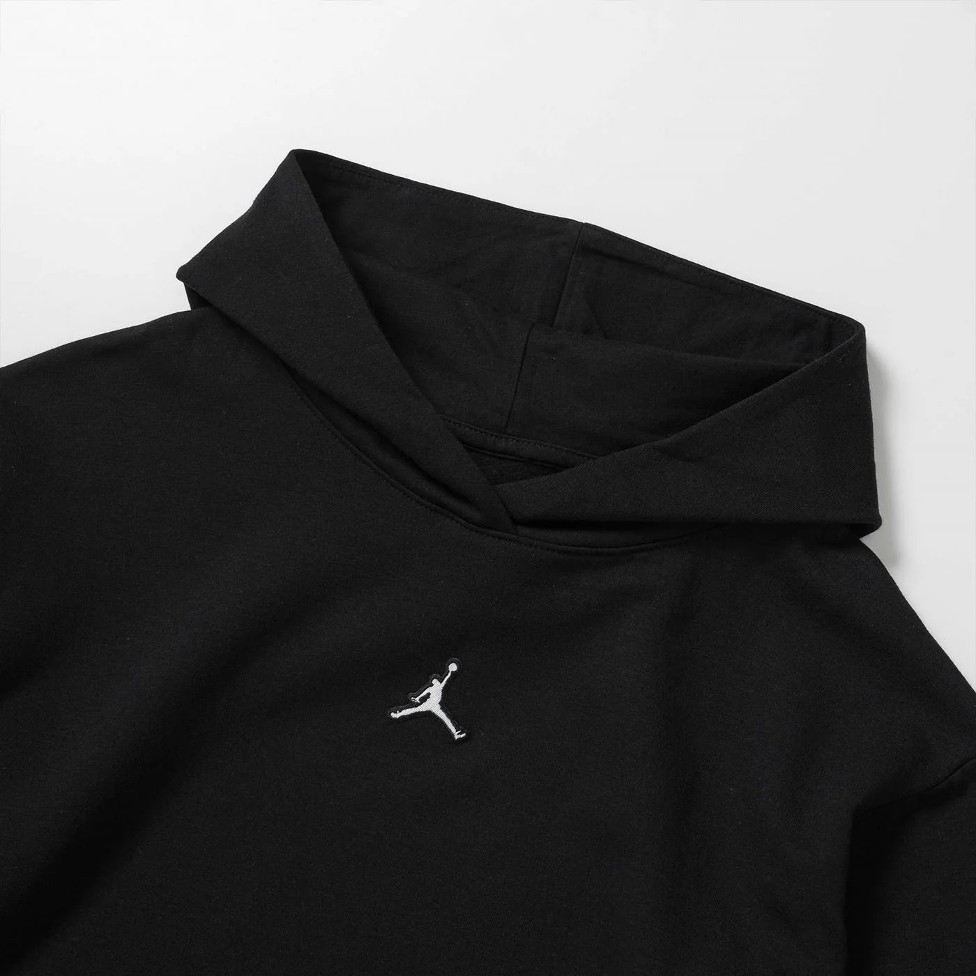 Nike Jordan Girls Essentials Boxy PO Hoodie Black/White - Image 3