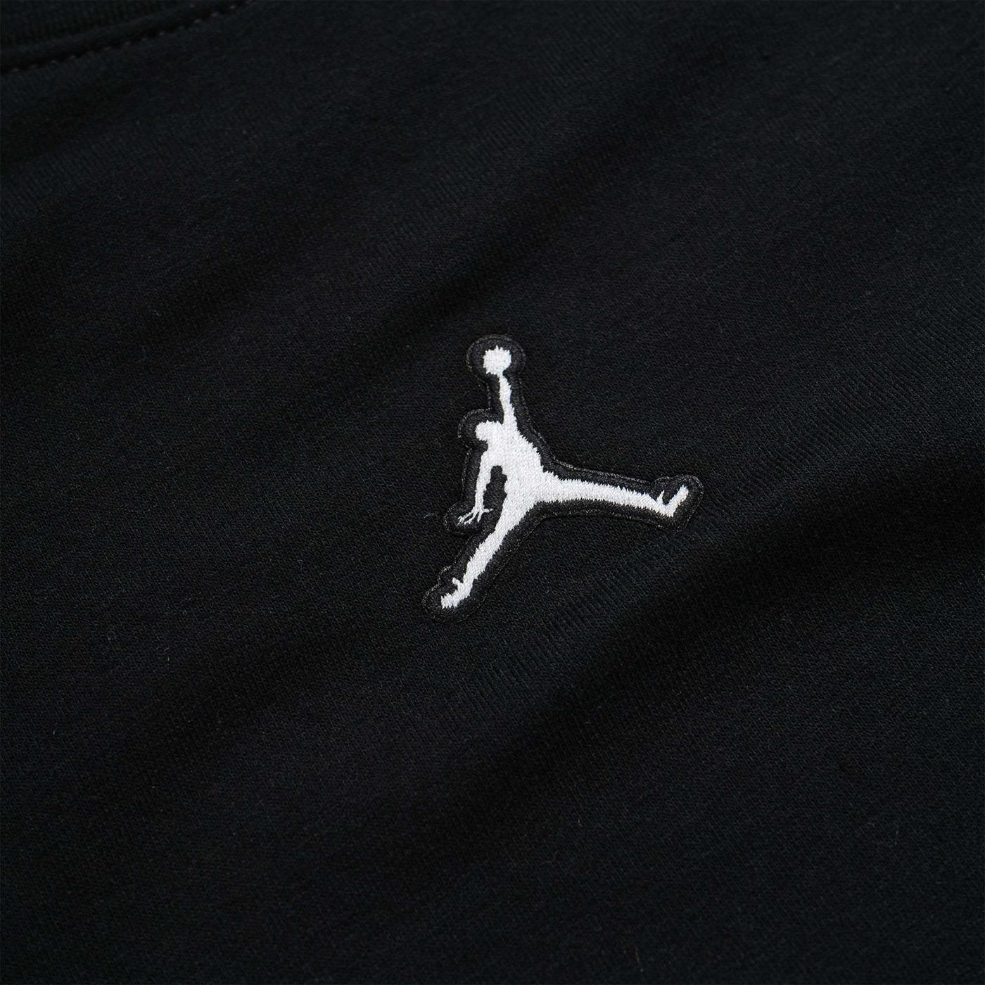 Nike Jordan Girls Essentials Crew Sweat Black/White - Image 2