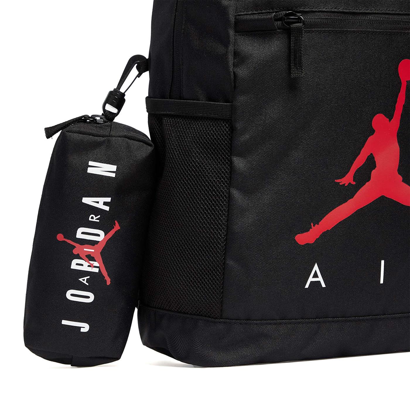 Nike Jordan School Backpack Black/Gym Red-White - Image 2