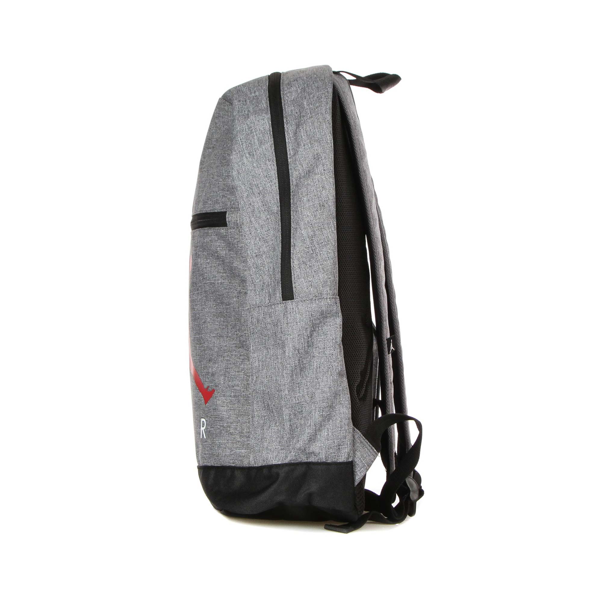 Nike Jordan School Backpack Grey Heather/Black-Gym Red - Image 3