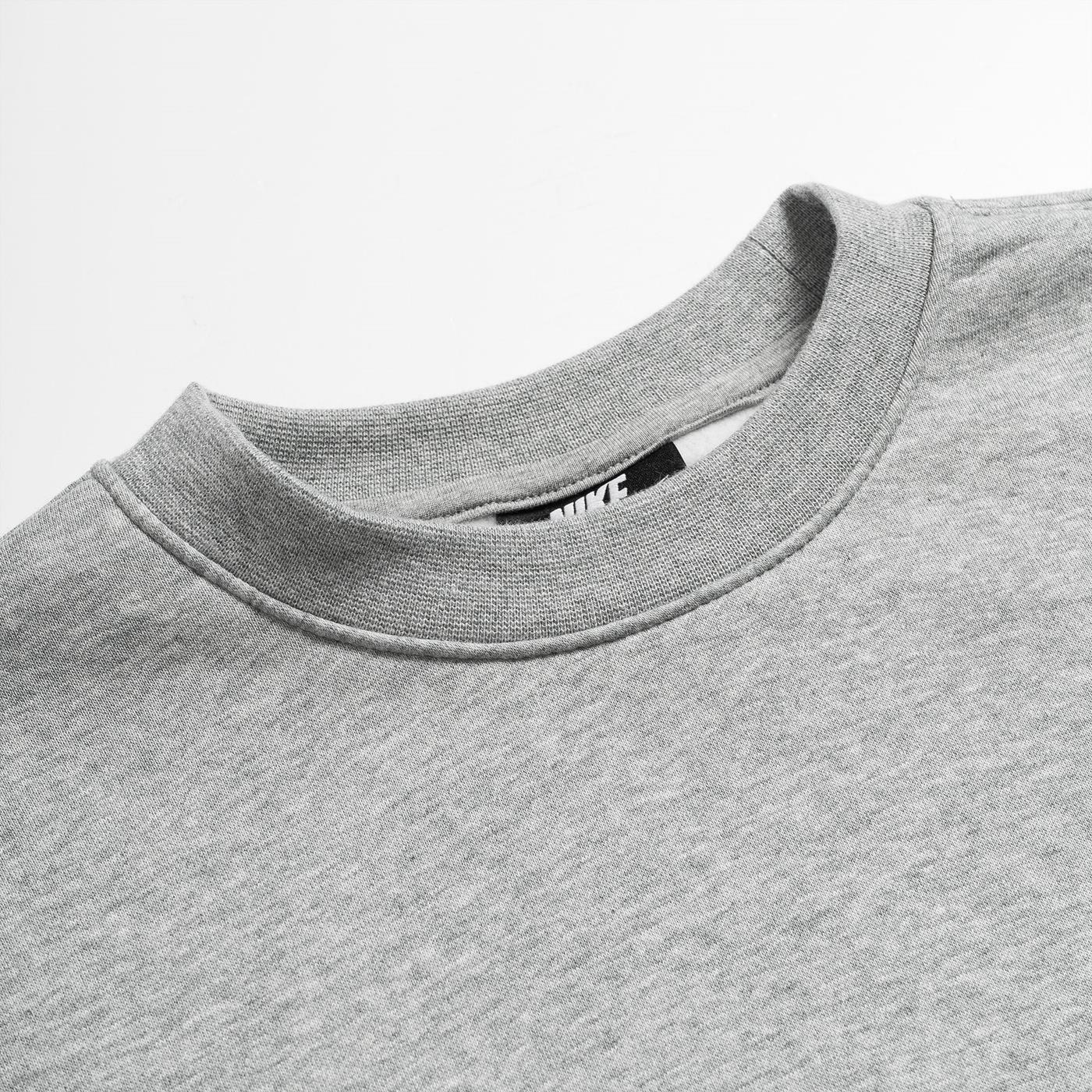 Nike Nsw Club Crew Bb Dark Grey Heather/White - Image 2