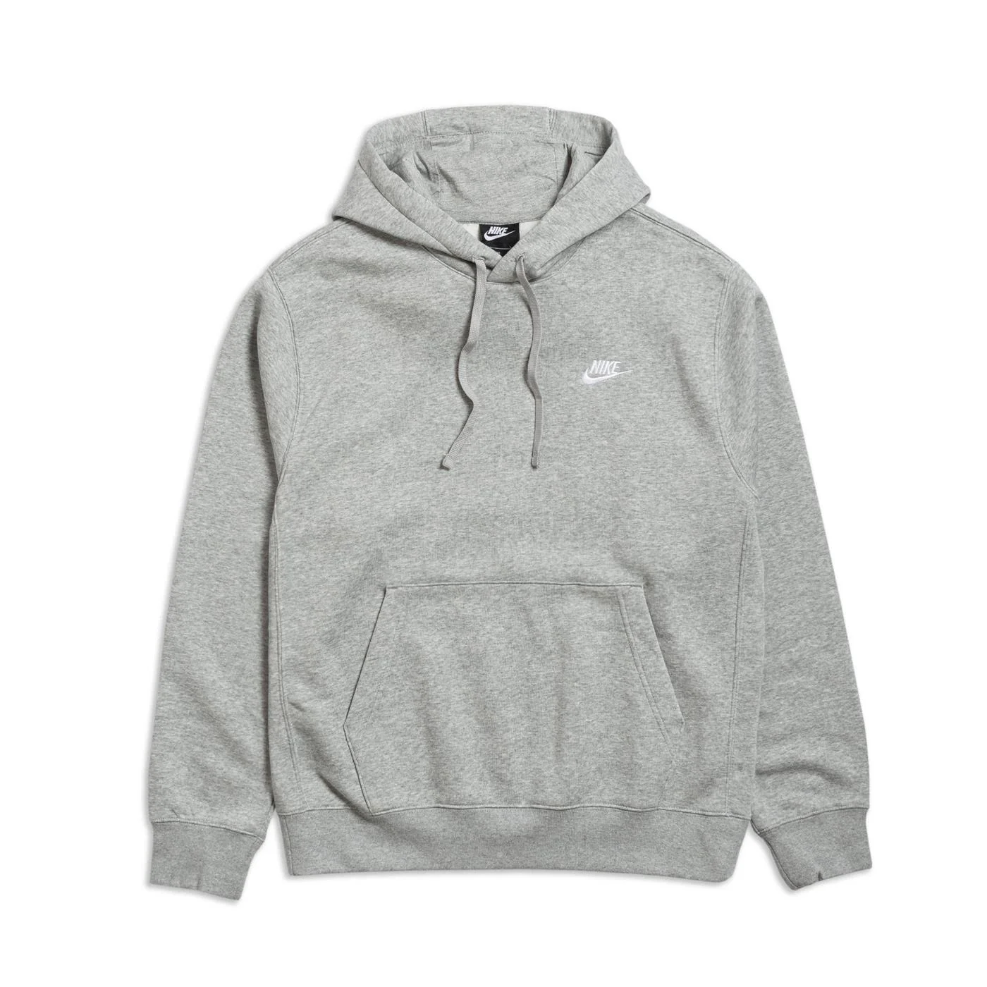 Nike Nsw Club Fleece Hoodie Bb Dark Grey Heather/Matte Silve