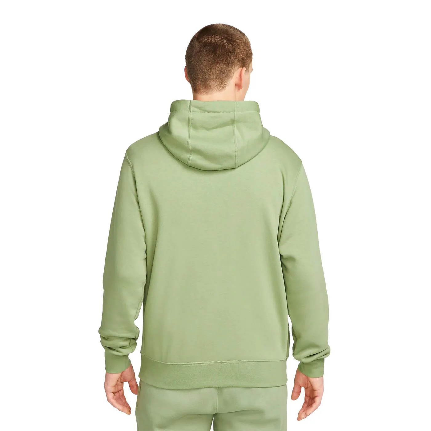 Nike Nsw Club Hoodie FZ BB Oil Green/Oil Green-White - Image 2