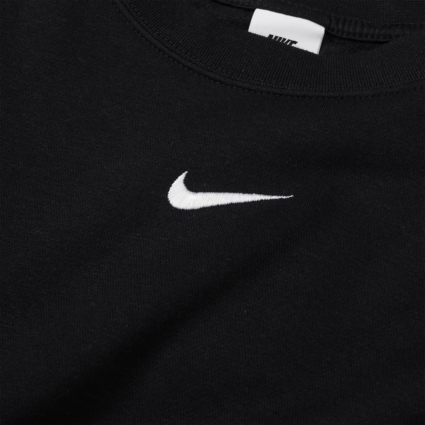 Nike W Essentials Fleece Crew Black/White - Image 2