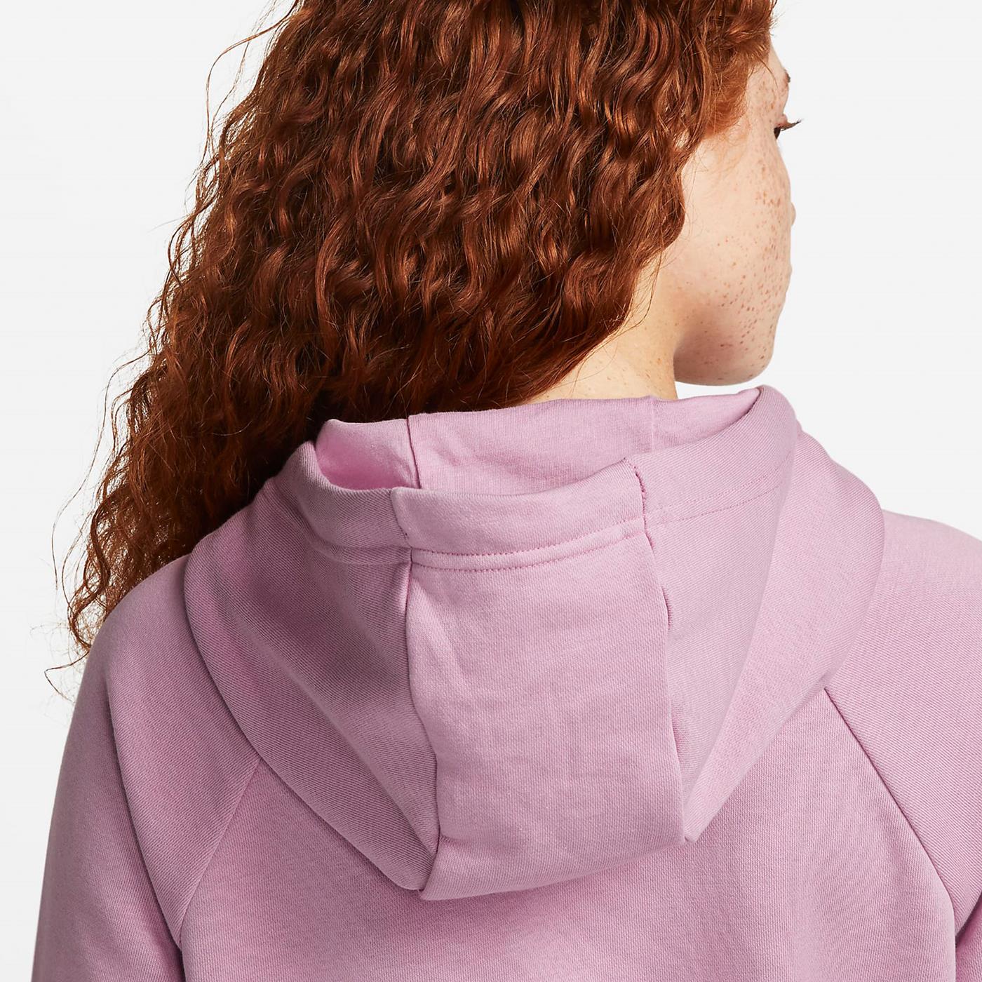 Nike W Essentials Fleece PO Hoodie Orchid/Black - Image 5