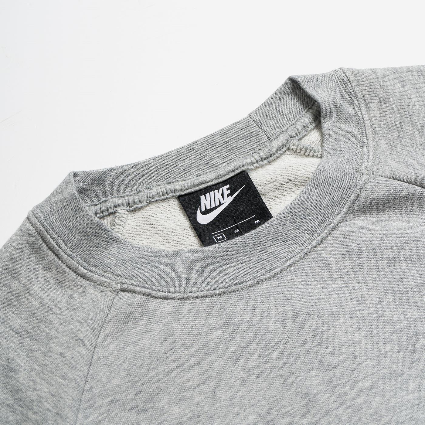 Nike W Nsw Essential Fleece Crew Dark Grey Heather/White - Image 2