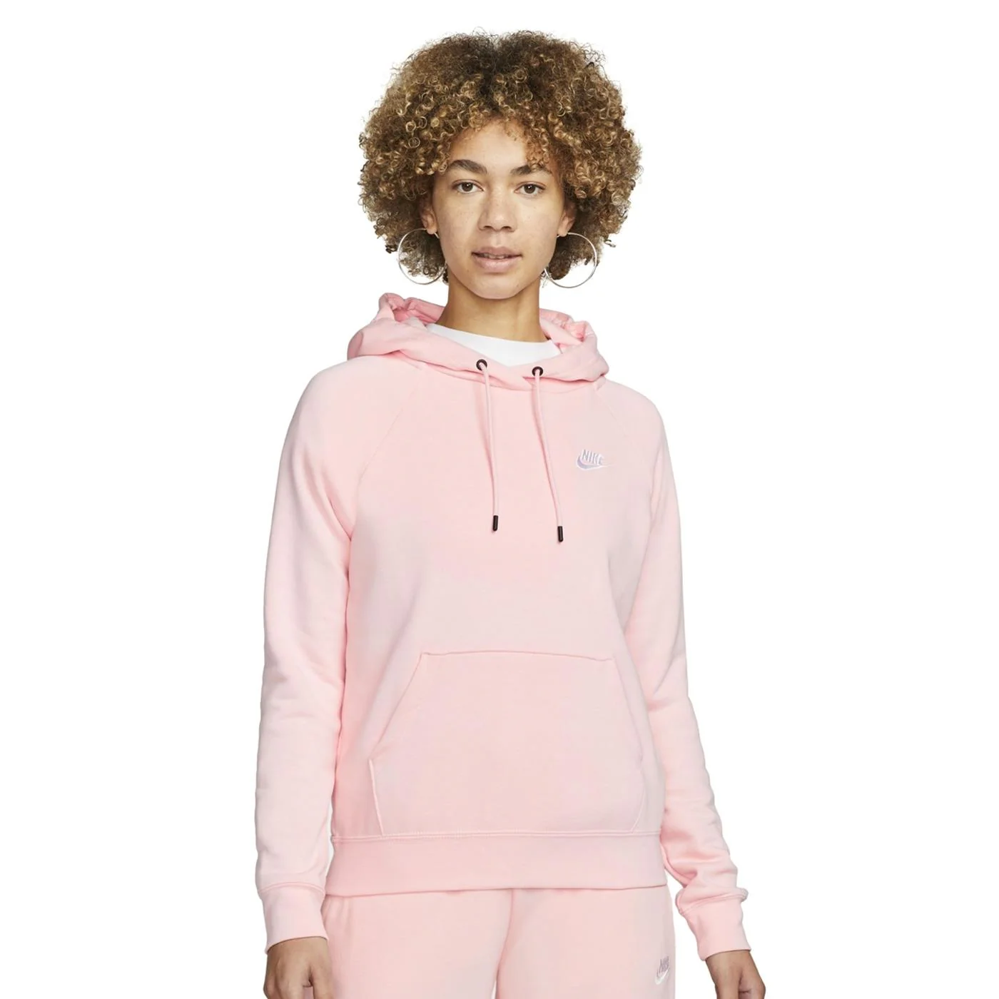 Nike W Nsw Essential Fleece FO Atmosphere/White