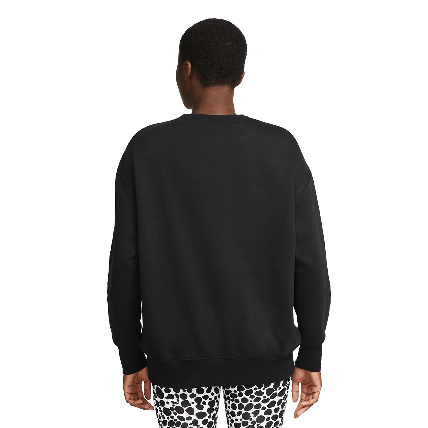 Nike W Phoenix Fleece Crewneck Black/White - Image 2