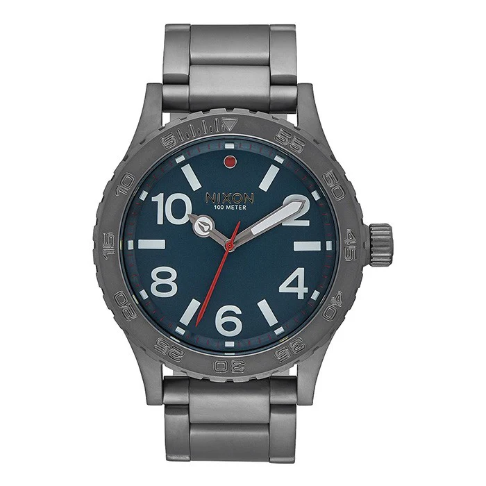 Nixon 46 46 Mm All Gunmetal/Dark Blue