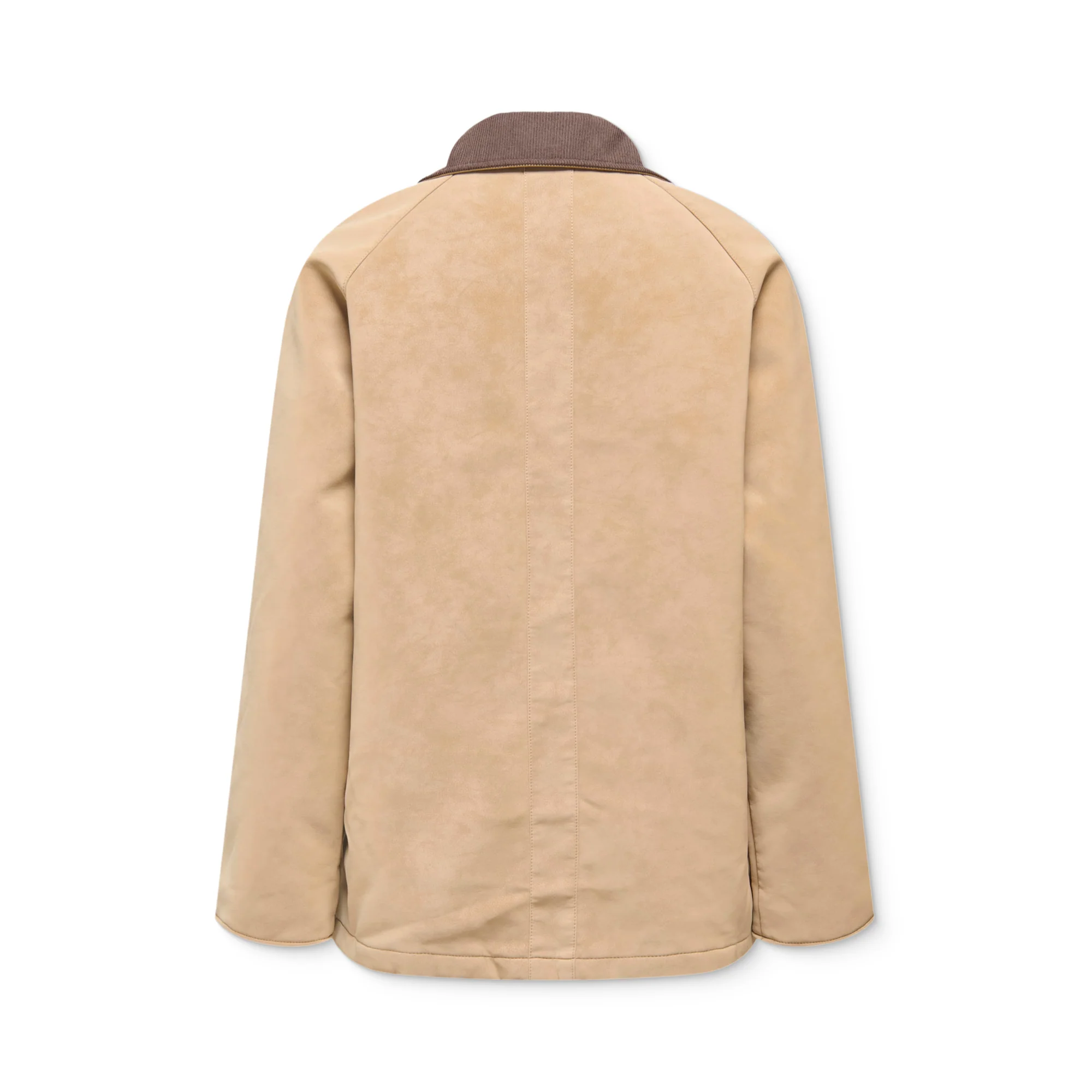 Only Aggie Faux Suede Contrast Jacket Tannin - Image 6