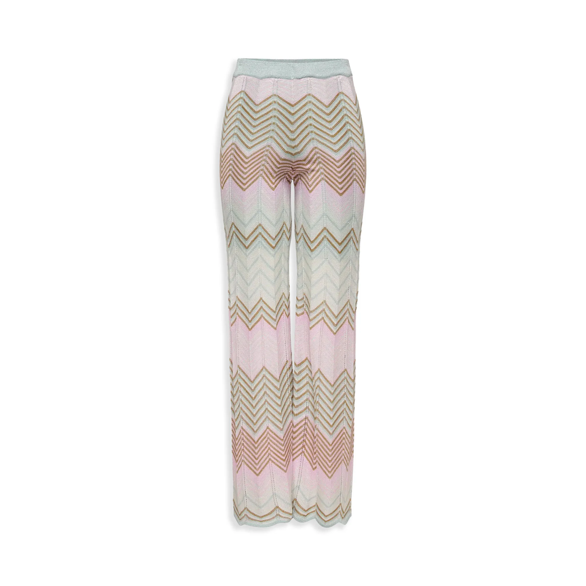 Only Alvira Life MW Glitter Pant Knt Cloud Blue/Roseate