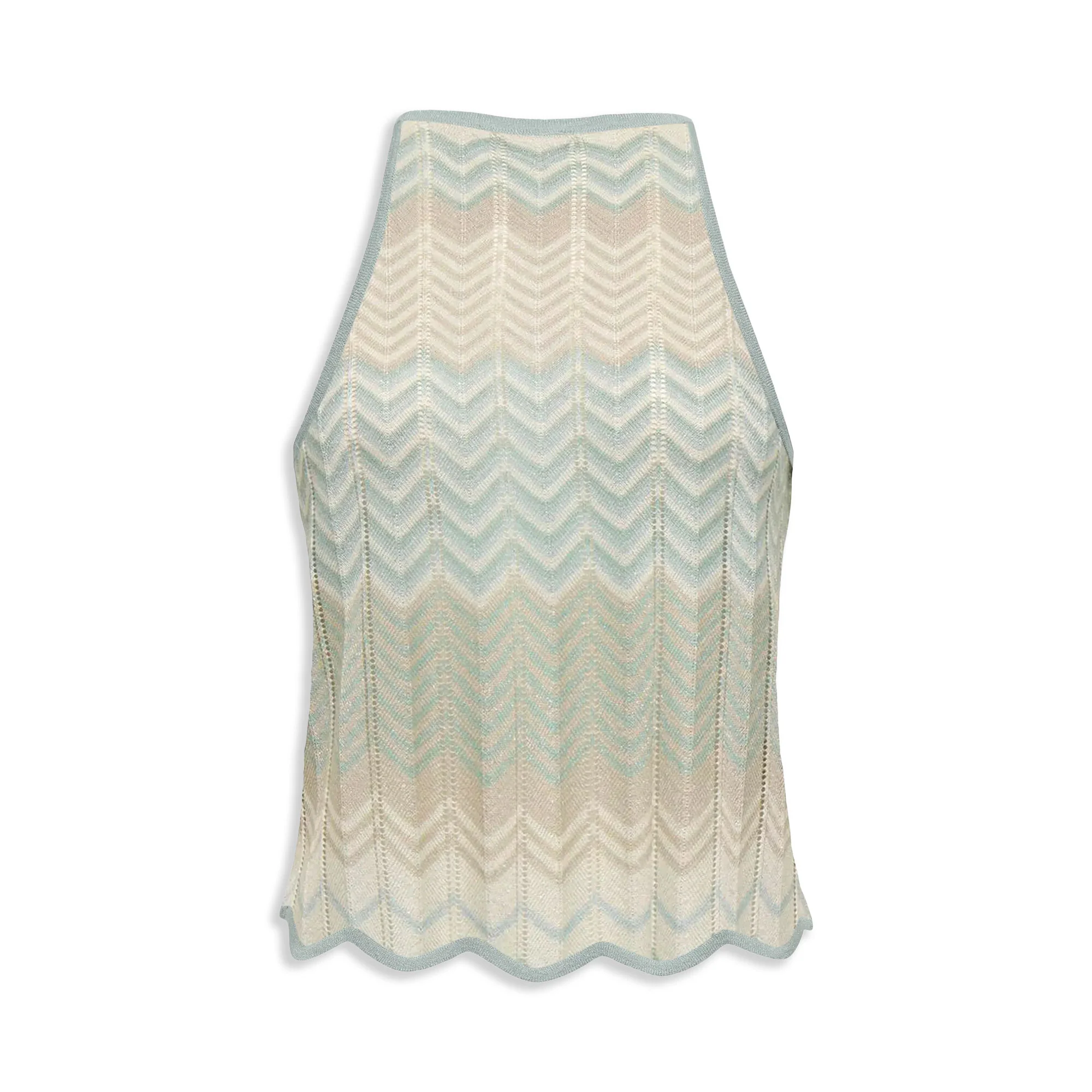 Only Alvira Life SL Glitter Top Knt Cloud Blue/Cloud Blue - Image 2