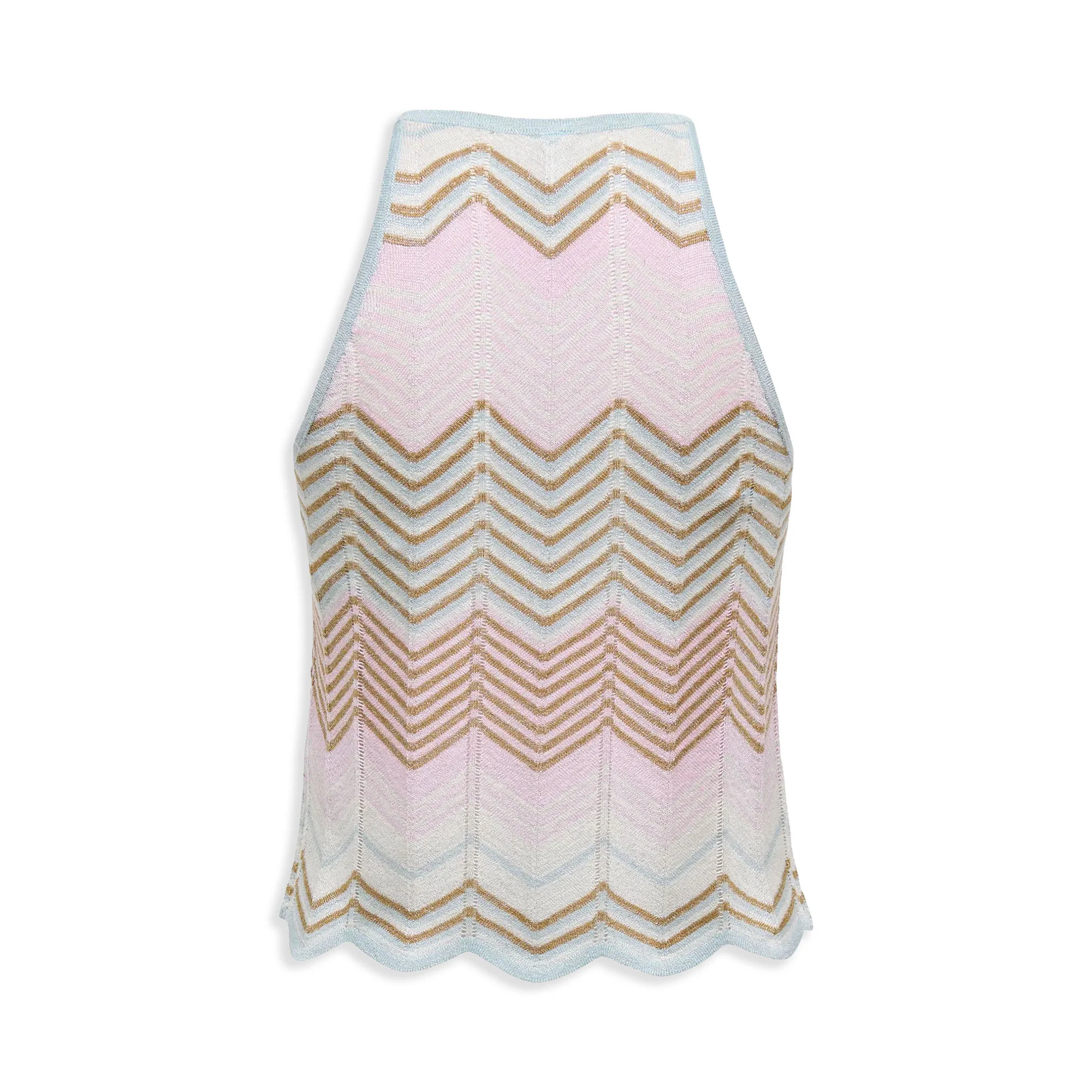 Only Alvira Life SL Glitter Top Knt Cloud Blue/Roseate - Image 2
