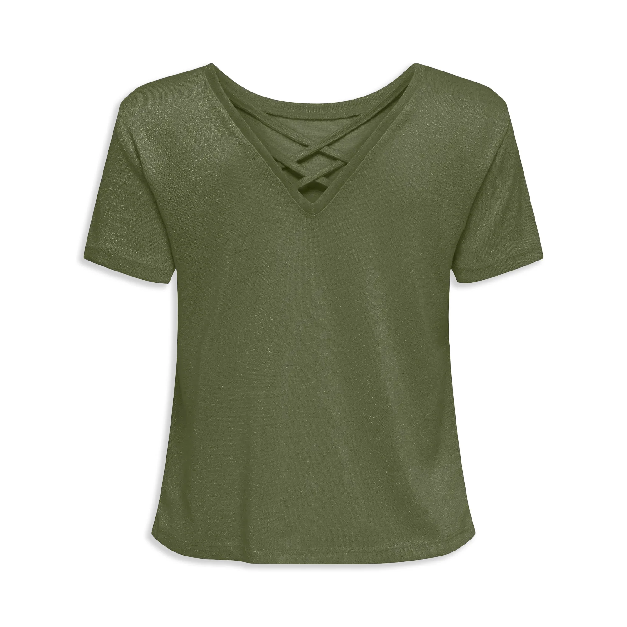 Only Amber Life S/S Glitter Top Kalamata - Image 2