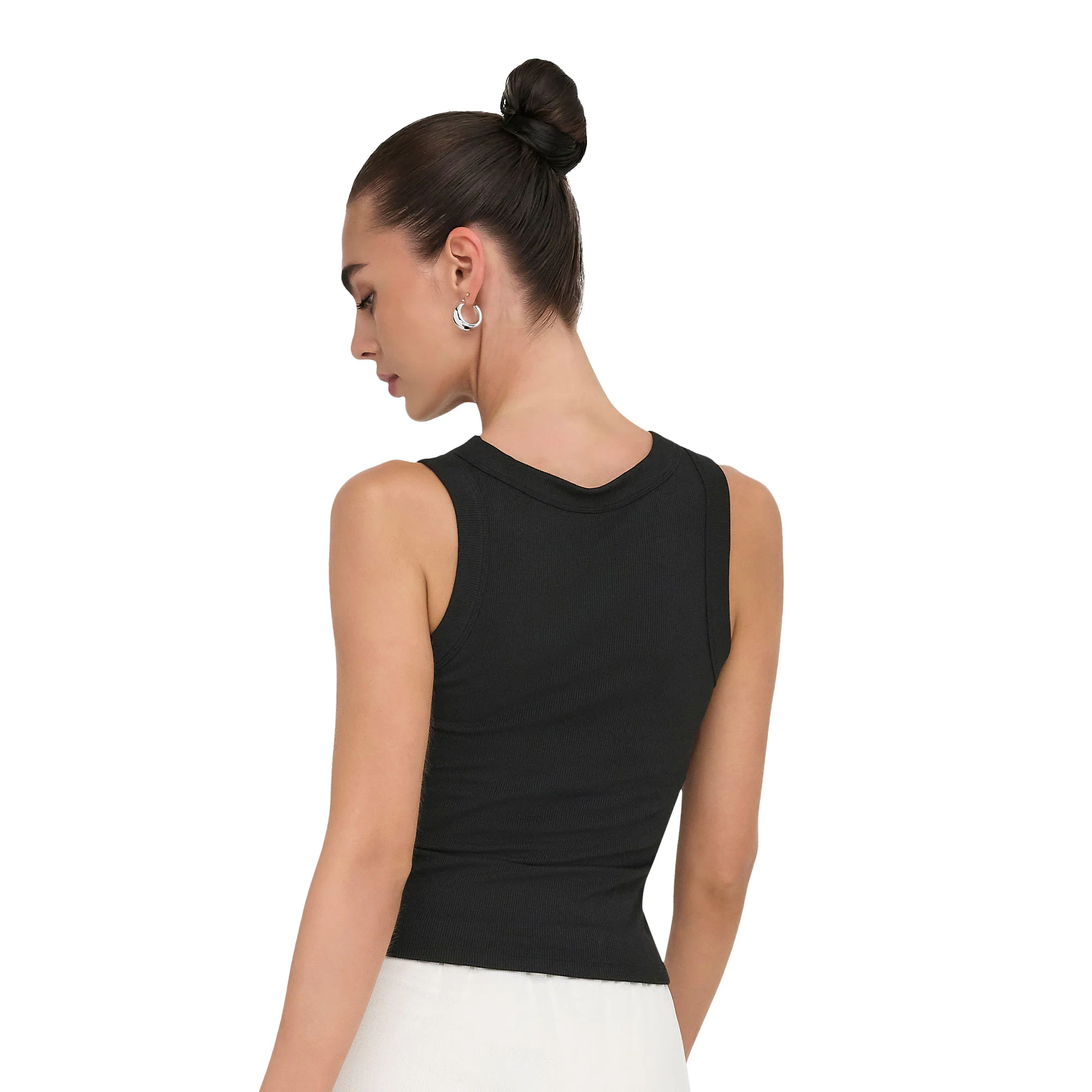 Only Arnhem S/L Rhinestone Top Black - Image 2