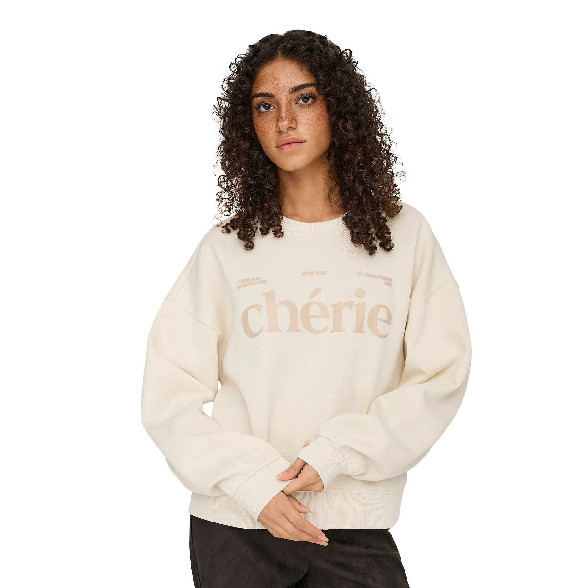 Only Best L/S Print Crew Neck Sweat Birch