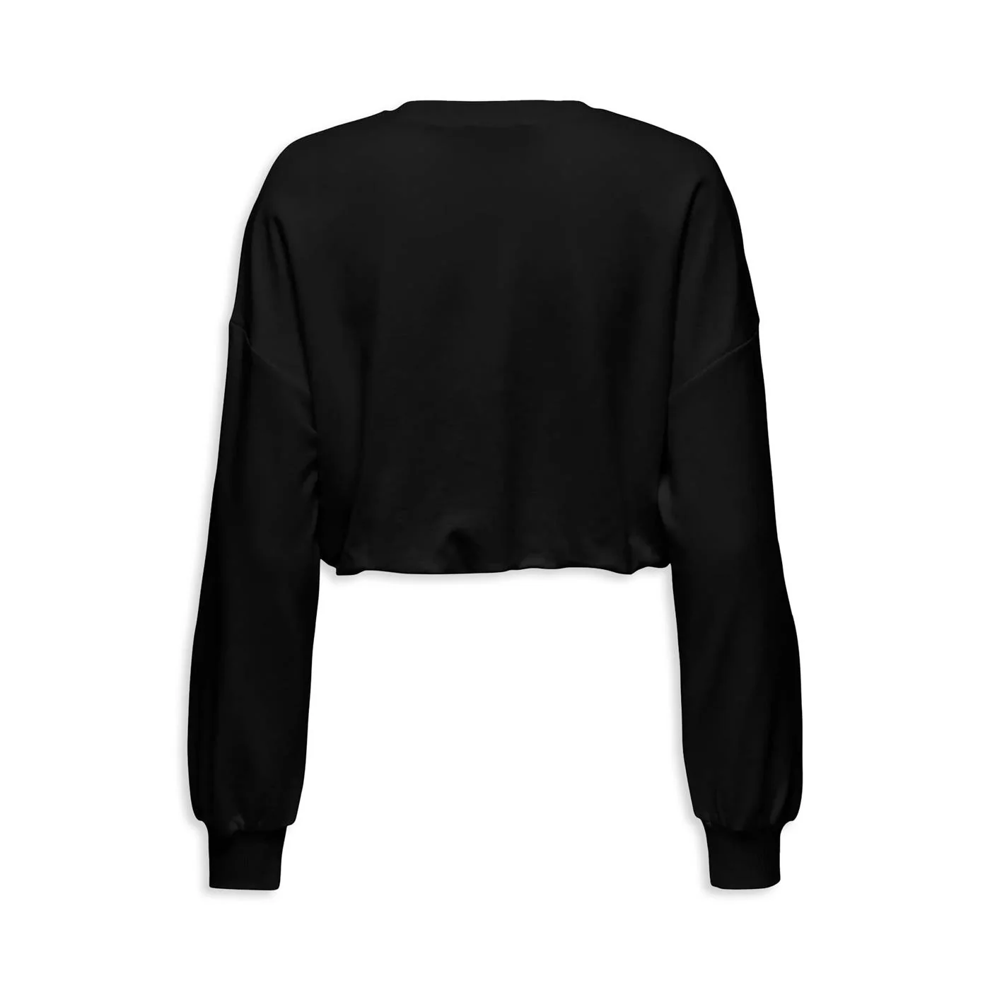 Only Bolette L/S Short O-Neck UB OY Sweat Black - Image 2