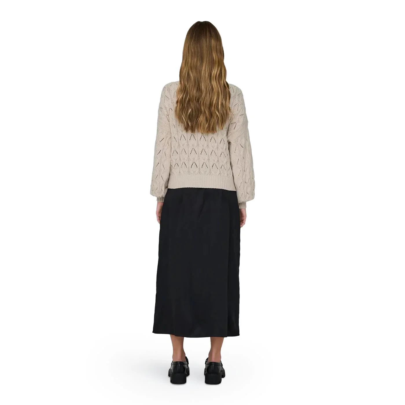 Only Brynn Life Structure L/S Pullover Knit Pumice Stone - Image 2