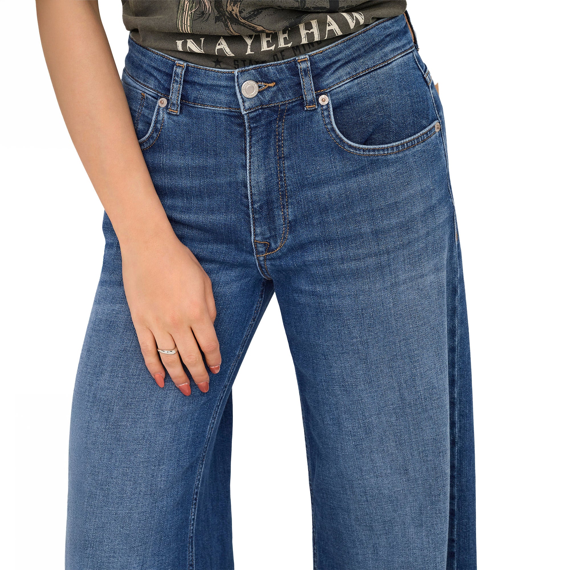 Only California MW Wide Flare Dnm Dark Medium Blue - Image 3