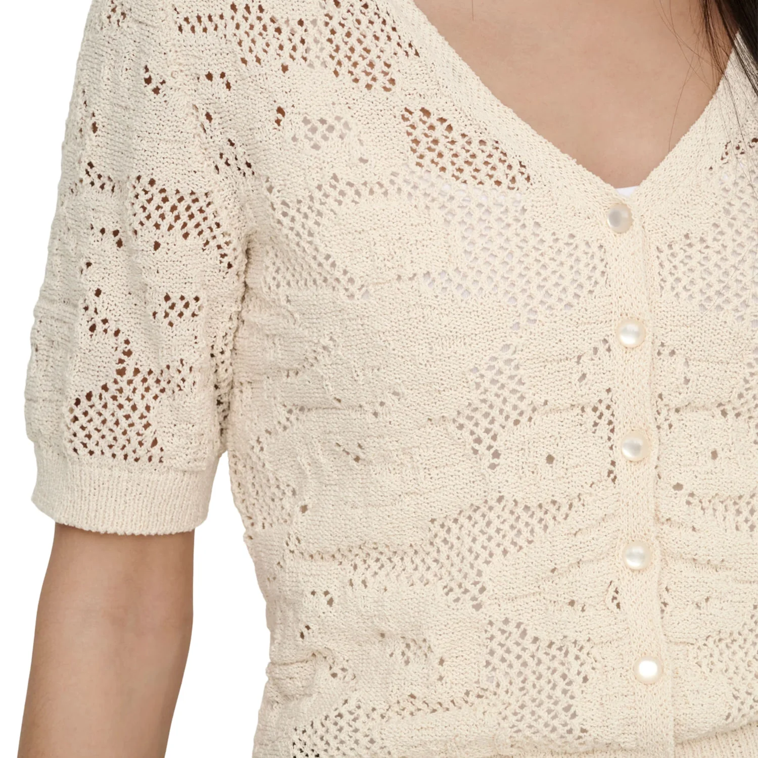 Only Chloe SS Cardigan Knit Ecru - Image 4