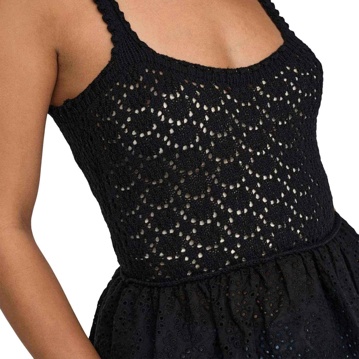 Only Chrissia Life SL Mix Top Black - Image 3