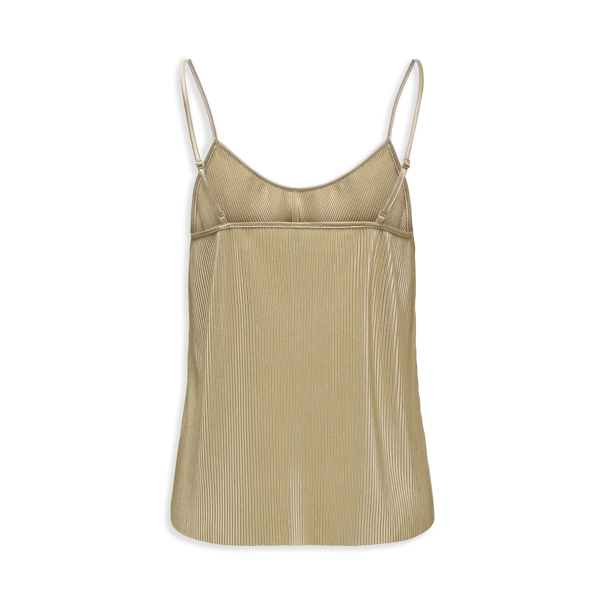 Only Claudia Plisse Singlet Antique Gold - Image 2