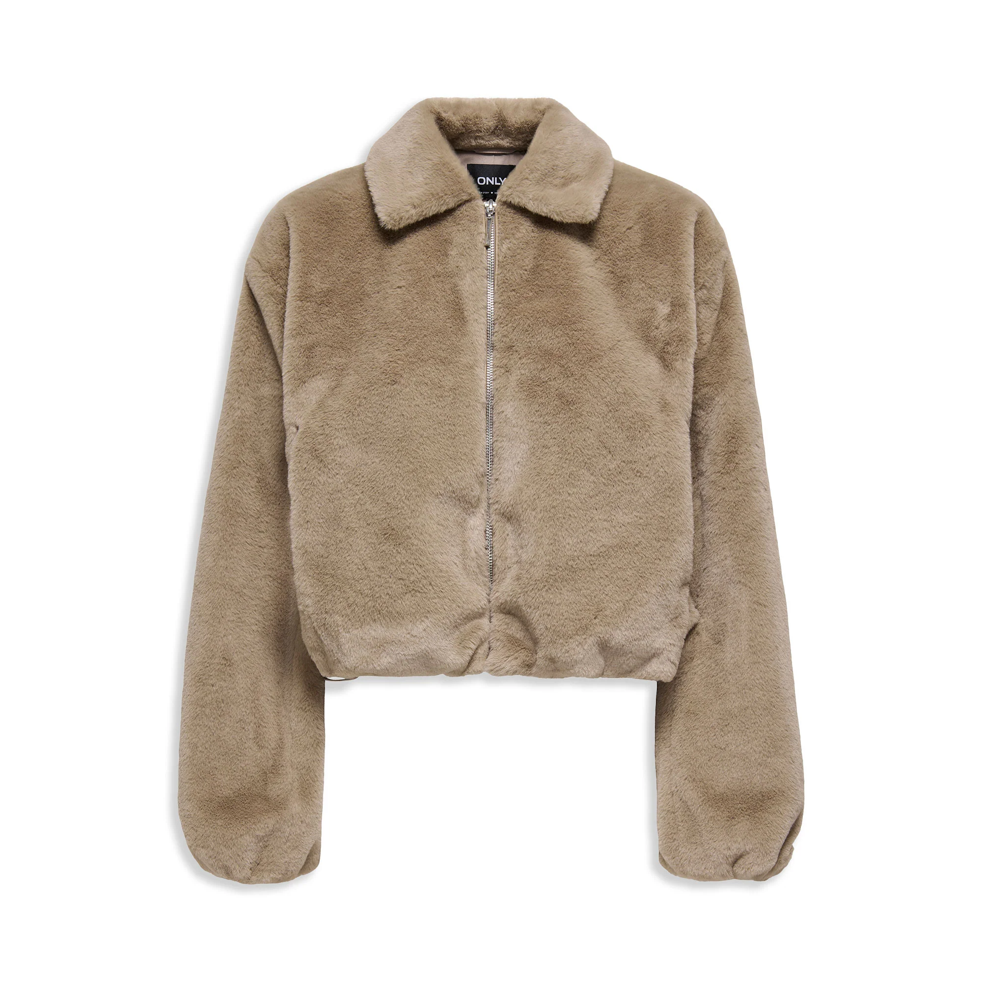 Only Dana Life Faux Fur Jacket Silver Mink