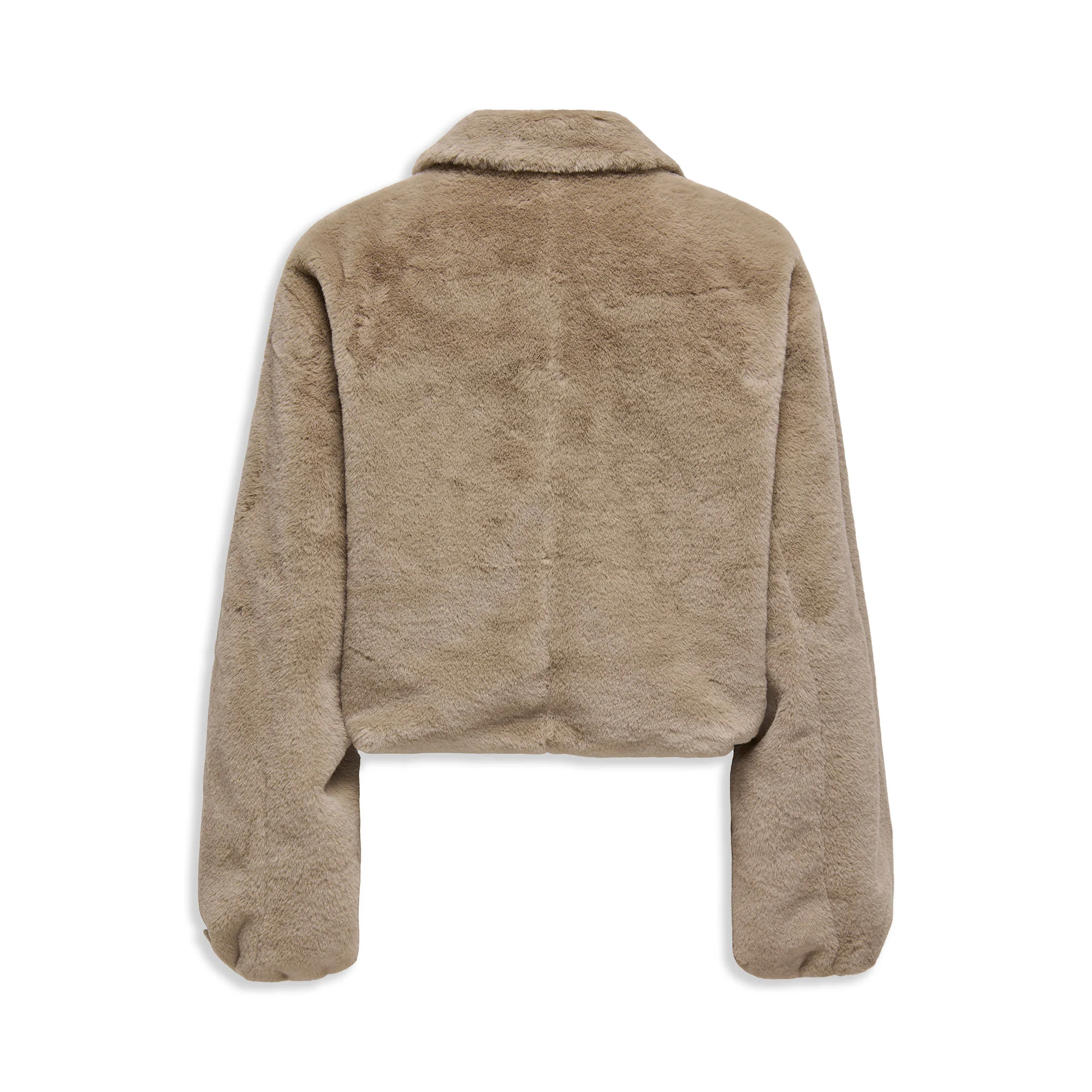 Only Dana Life Faux Fur Jacket Silver Mink - Image 2