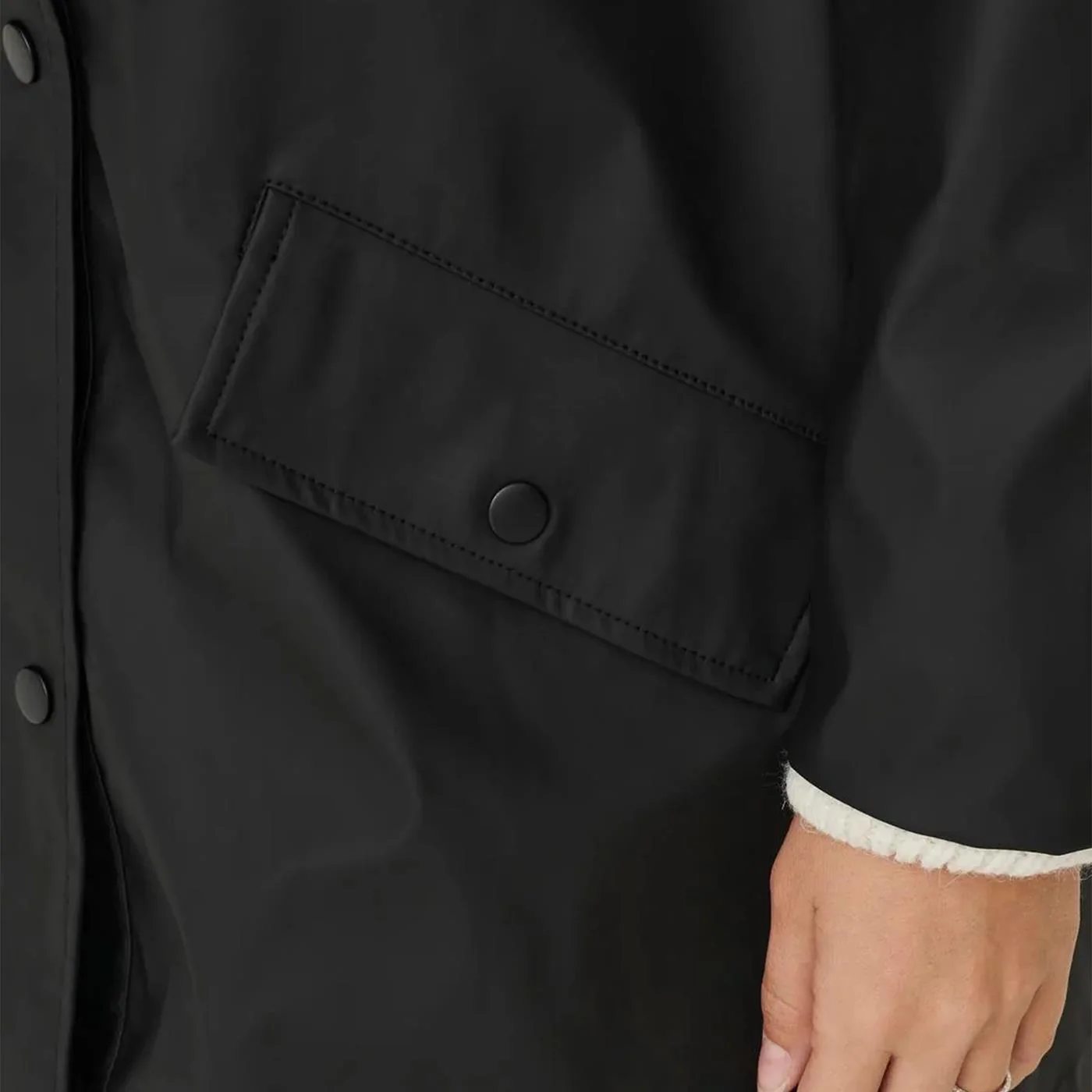 Only Elisa Raincoat Black - Image 3